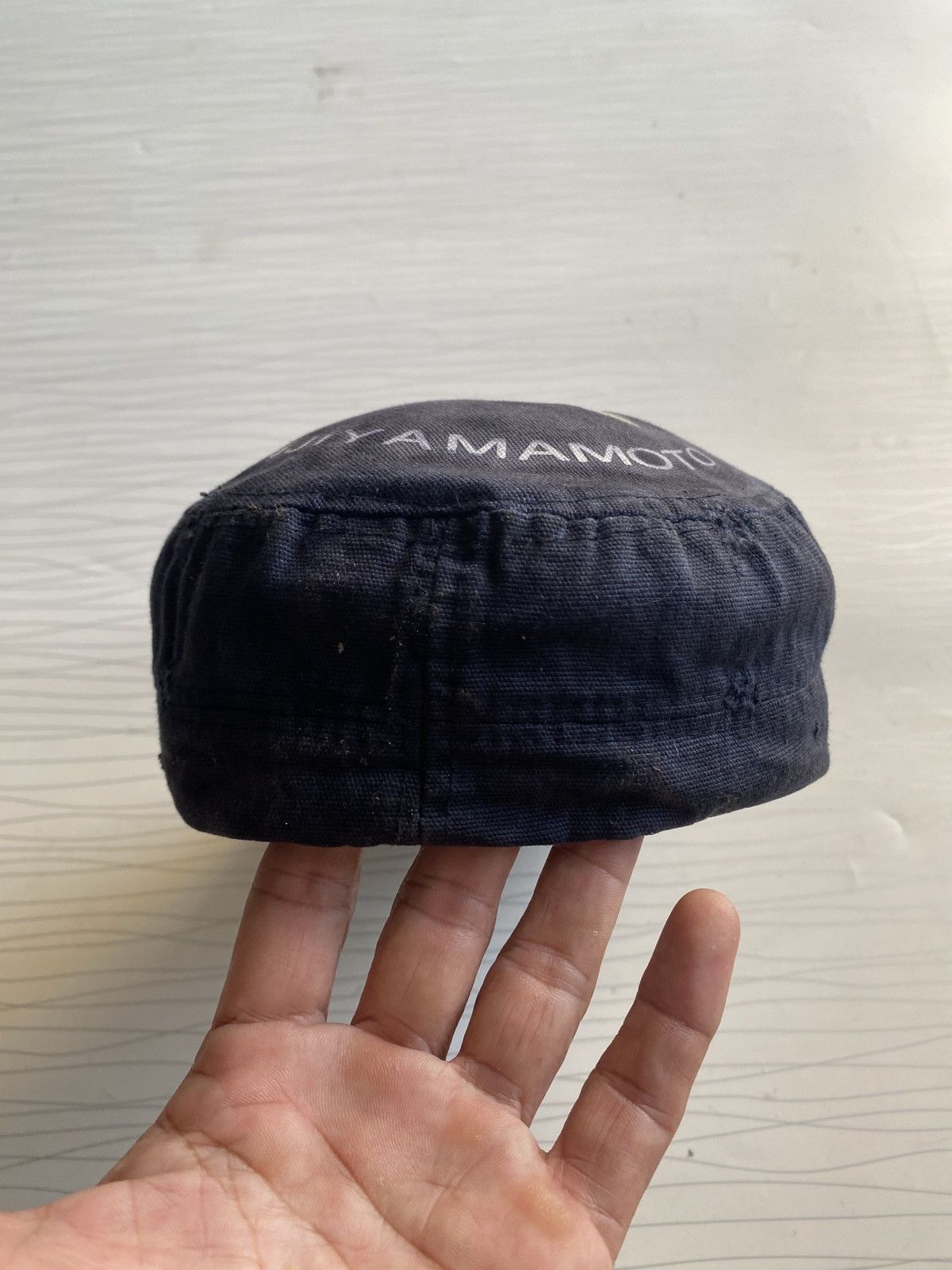 Yohji Yamamoto Vintage Distressed Yohji Yamamoto Cadet Patrol Cap Size ONE SIZE - 6 Thumbnail