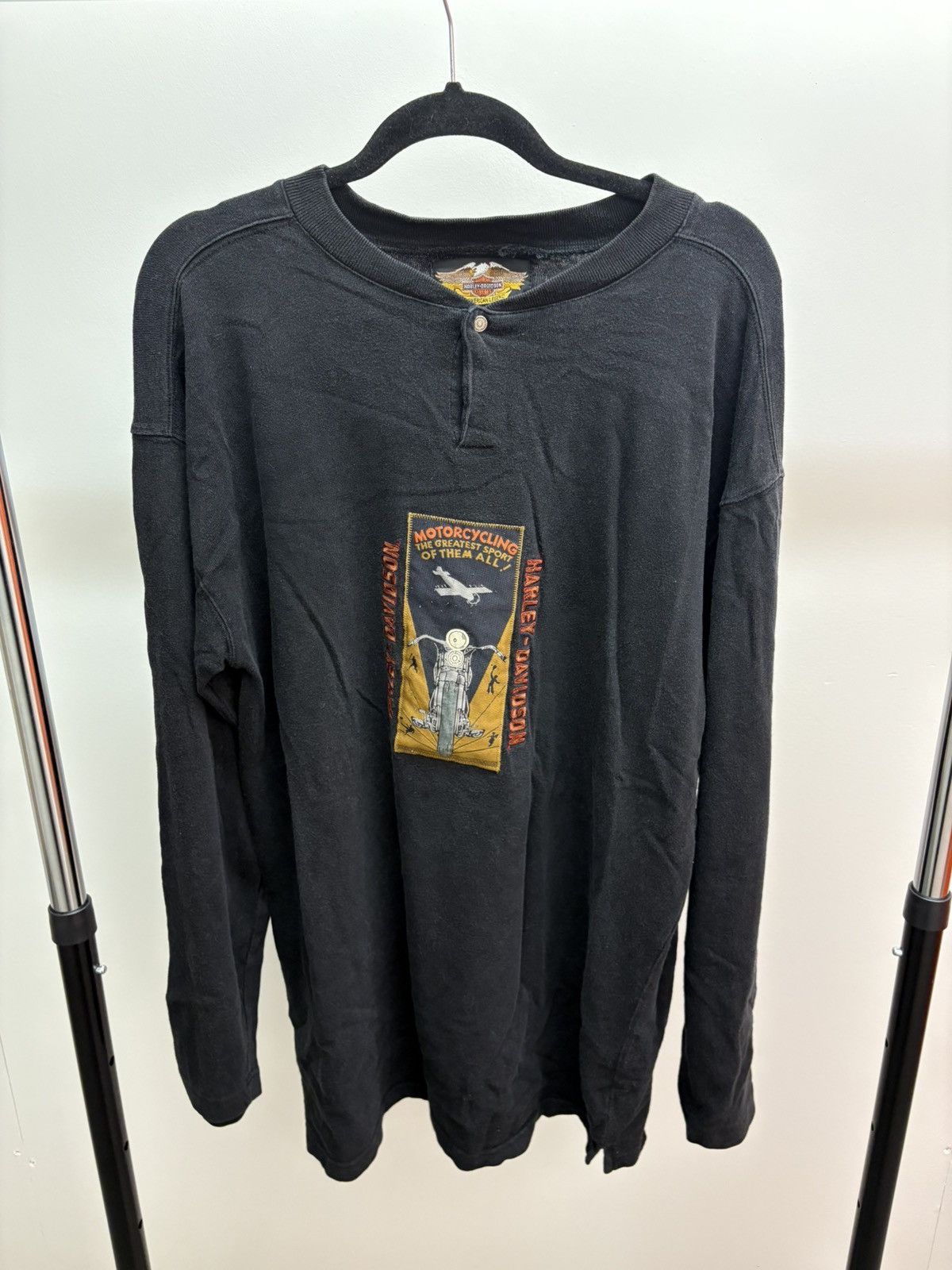 Harley Davidson × Vintage Vintage Harley Davidson long sleeve Size US L / EU 52-54 / 3 - 1 Thumbnail
