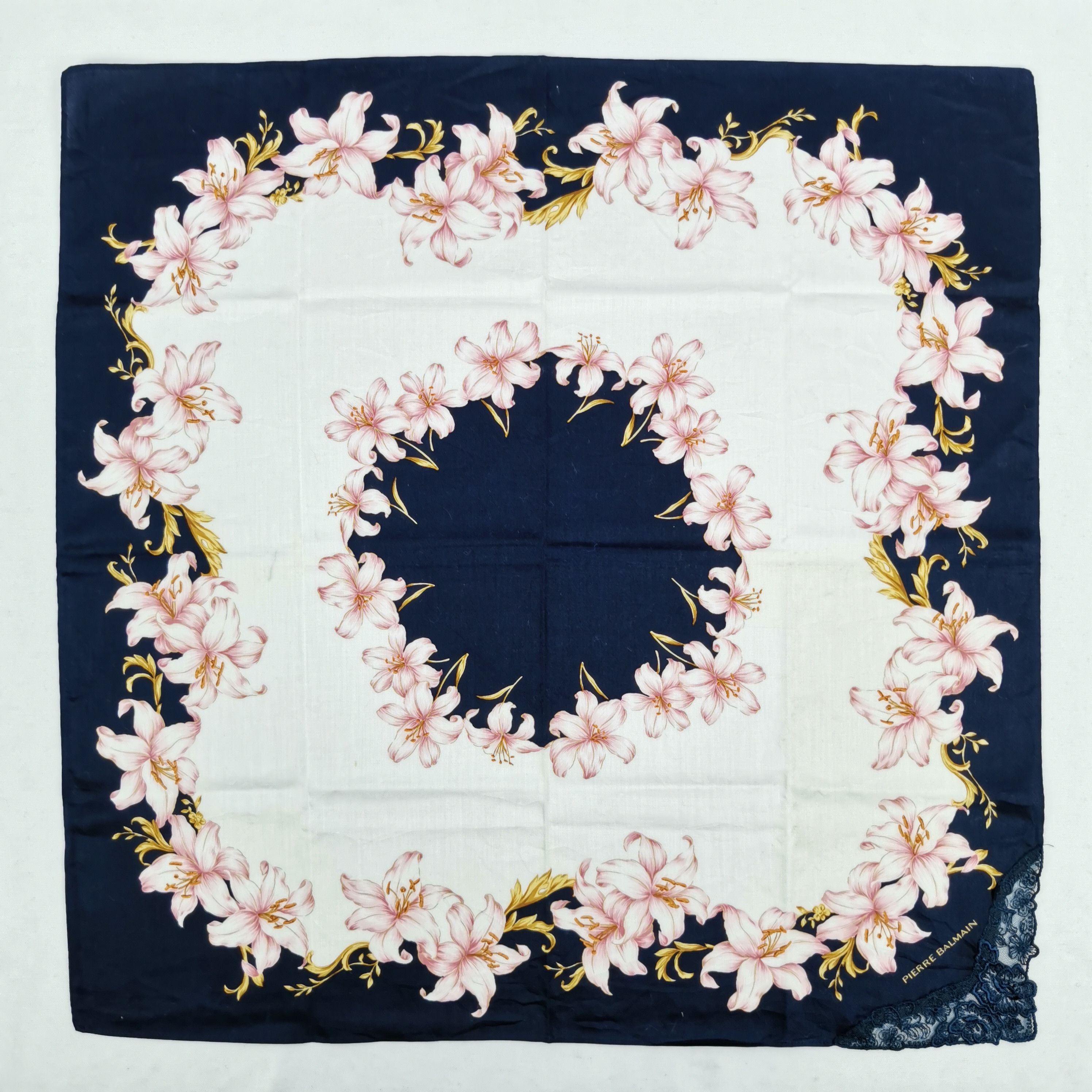 Japanese Brand Vintage Pierre Balmain Handkerchief Neckerchief Bandana Size ONE SIZE - 1 Thumbnail