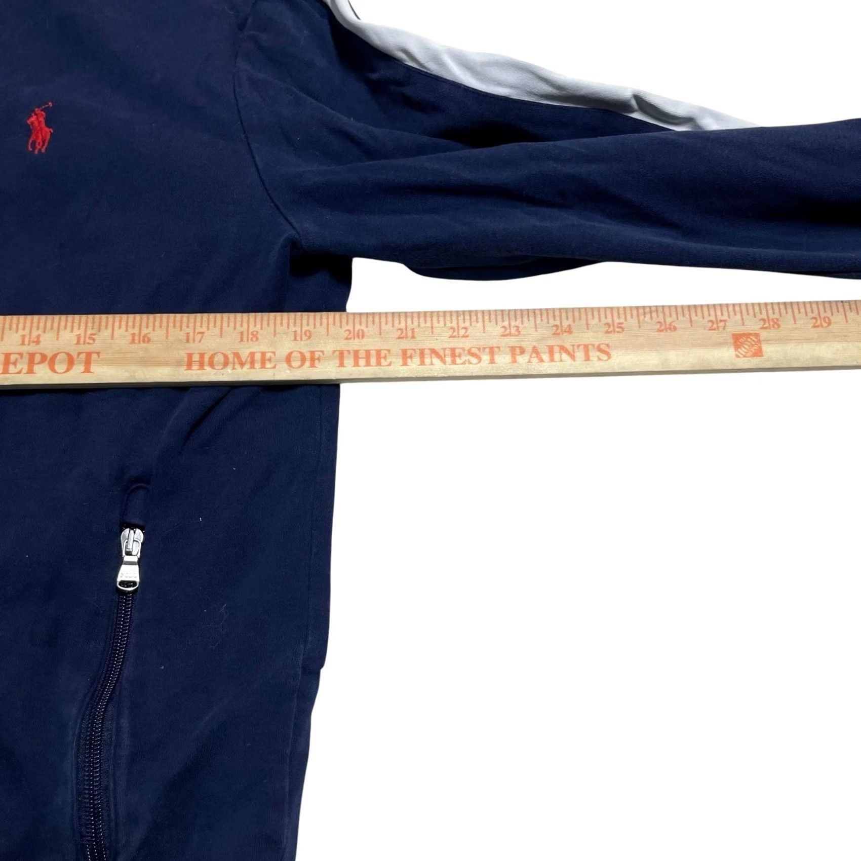 Polo Ralph Lauren Polo Ralph Lauren Interlock Track Jacket Mens M Navy Full Zip Hooded Pockets Logo Classic Sports Size US M / EU 48-50 / 2 - 3 Thumbnail