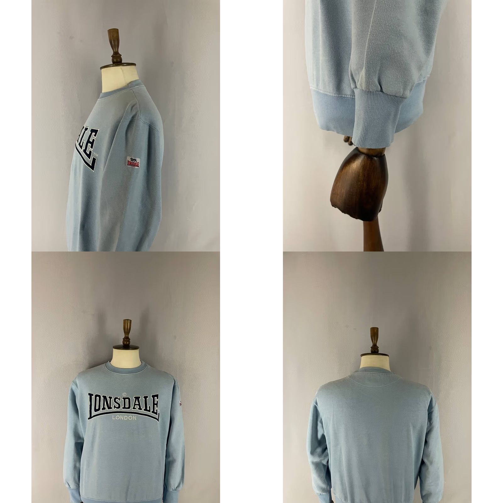 Lonsdale Lonsdale Mens Sweatshirt Blue Cotton Long Sleeve Crew Neck Size L Brand: Lonsdale, Sweatshirt, Men, Blue, L Size US L / EU 52-54 / 3 - 8 Thumbnail