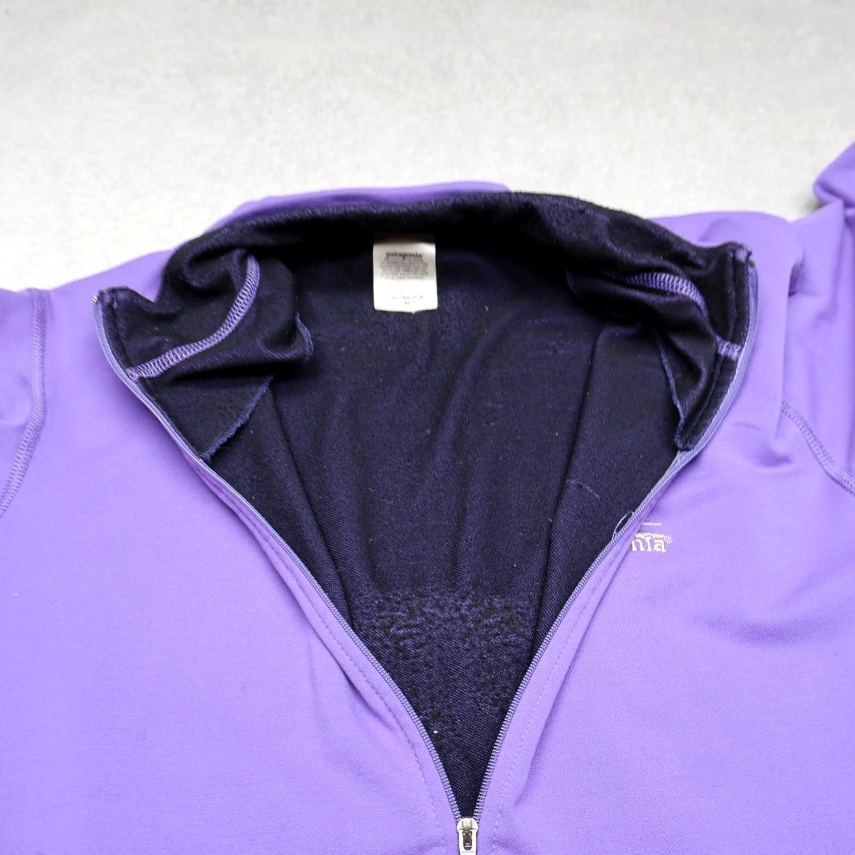 Patagonia Patagonia Pullover Womens Medium Purple 1/4 Zip Long Sleeve Mock Neck Athletic Hiking Casual Woven Nylon Polyester Spandex Daywear USA VTG Size M / US 6-8 / IT 42-44 - 6 Thumbnail