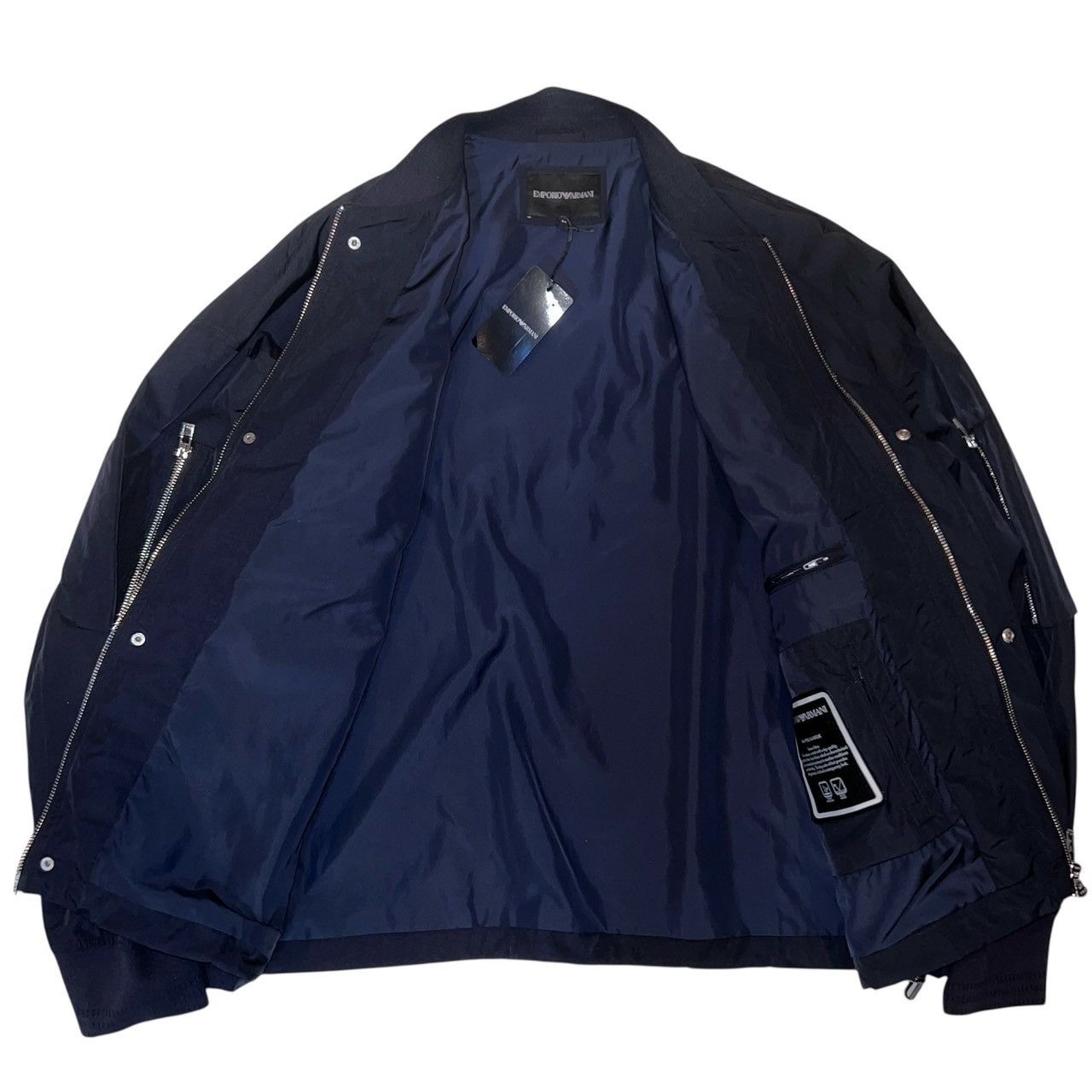 Emporio Armani $1350 EMPORIO ARMANI All-weather blouson Deep blue Size US L / EU 52-54 / 3 - 6 Thumbnail