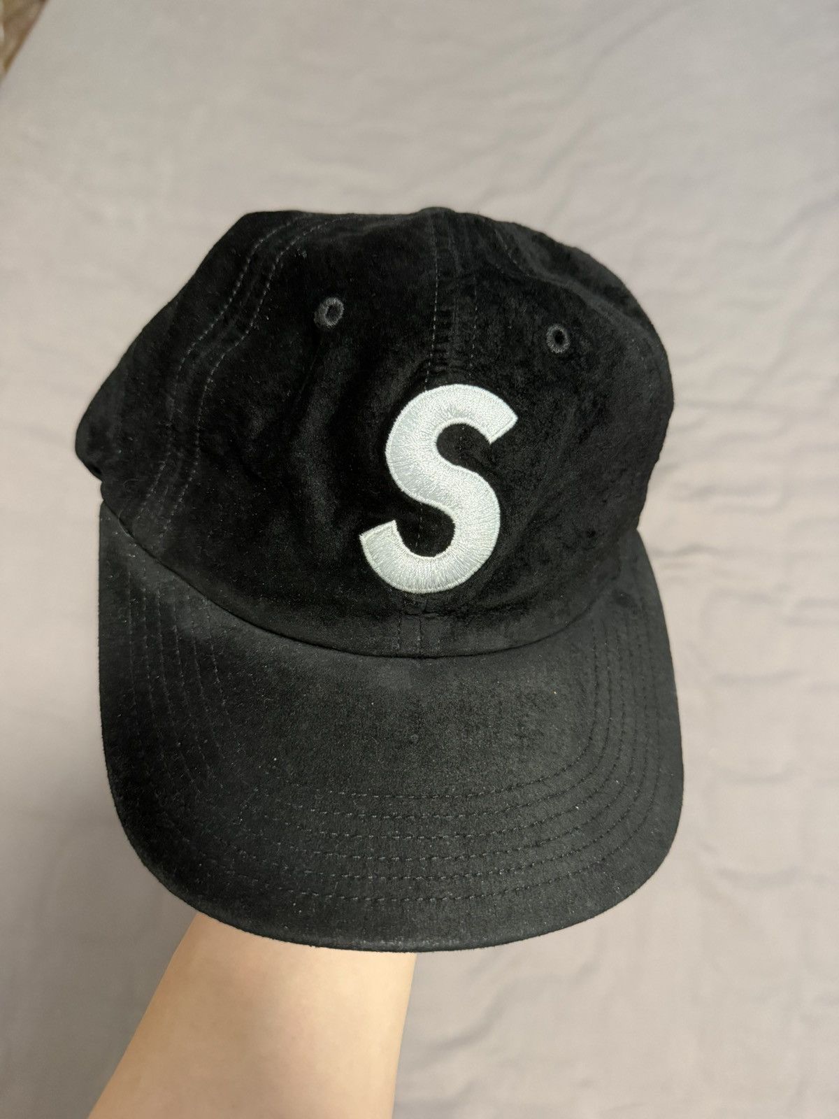 Supreme Supreme suede s logo 6 panel cap hat Size ONE SIZE - 1 Thumbnail