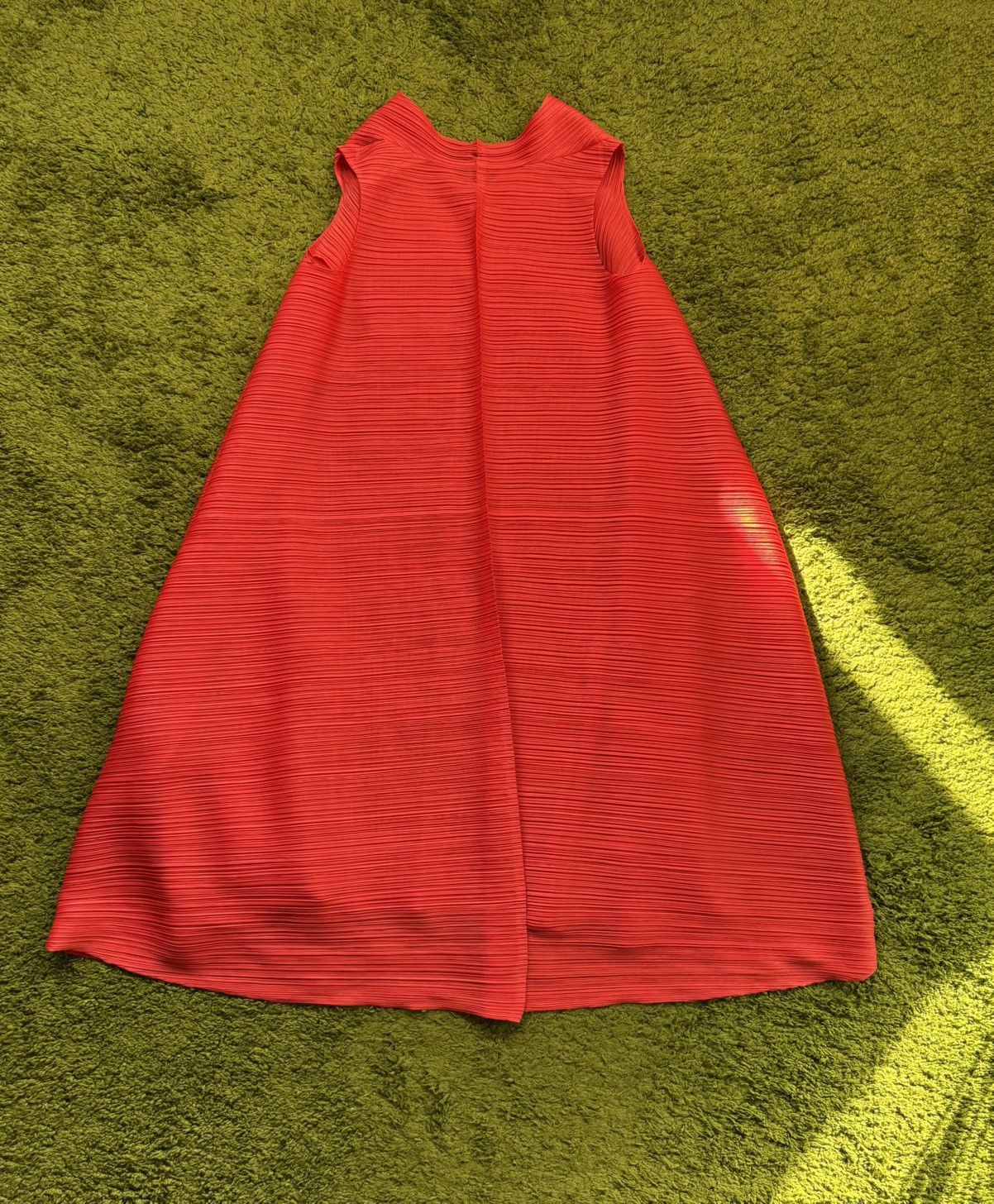 Pleats Please Issey Miyake Pleats Please Issey Miyake avant garde Japanese coral dress Size L / US 10 / IT 46 - 5 Thumbnail