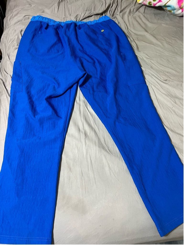 Other Womens spread good cheer! Scrub pants Size 3X Blue Size 42" / US 20 - 1 Thumbnail
