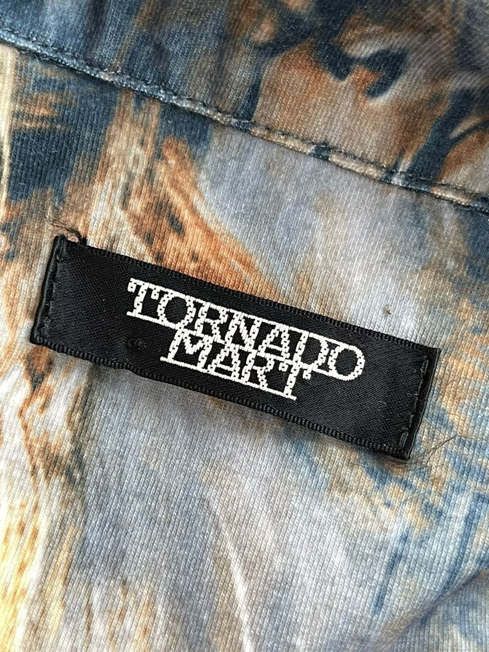 Japanese Brand × Tornado Mart Tornado Mart Lace-Up Feather Pattern Polo Shirt Size US M / EU 48-50 / 2 - 12 Thumbnail