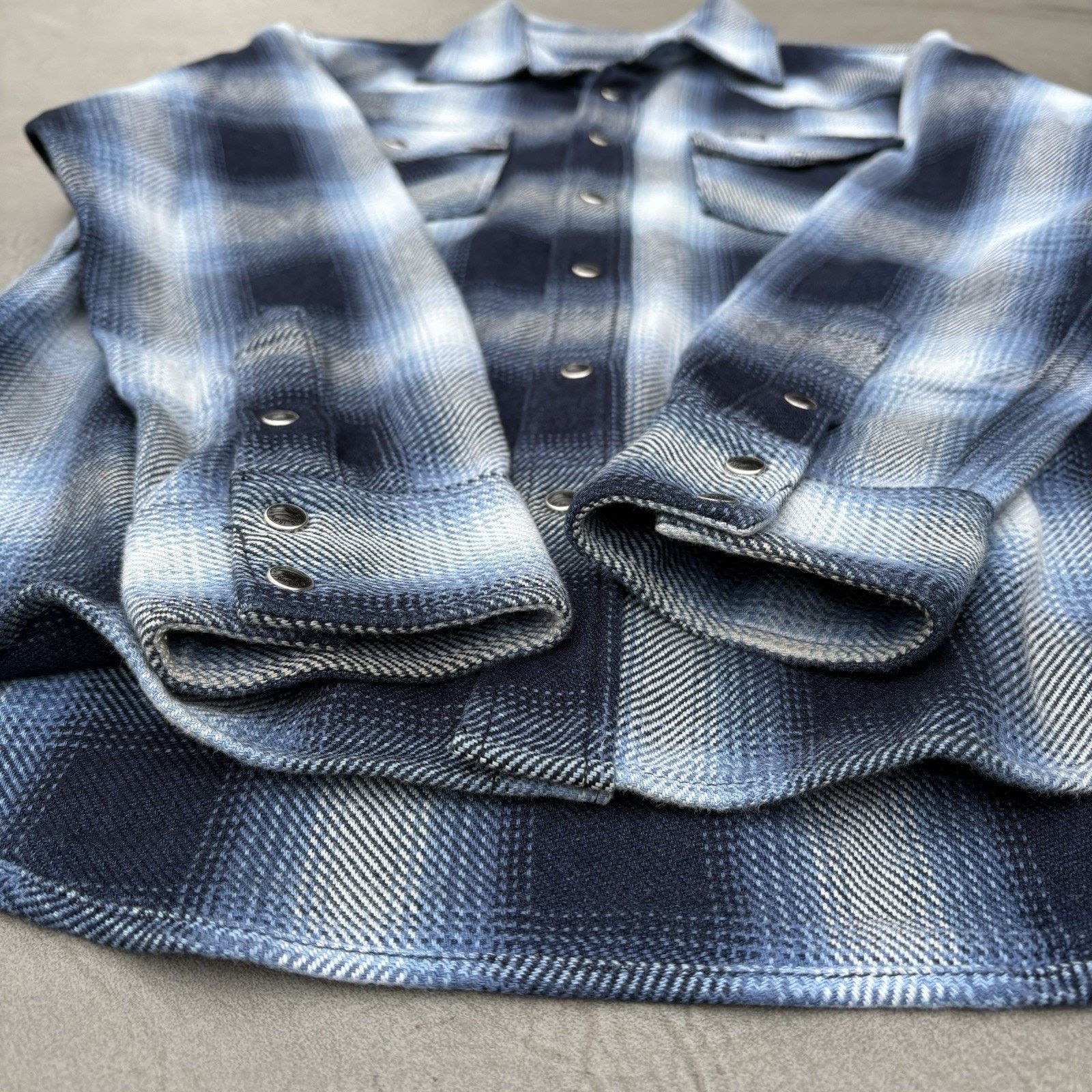 Iron Heart Iron Heart IHSH-316-IND 9oz Selvedge Ombre Western Shirt M Size US M / EU 48-50 / 2 - 8 Thumbnail