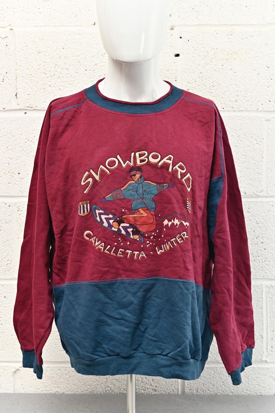 Designer Cavalletta Maroon Winter Snowboard Sweatshirt Mens Size XL Size US XL / EU 56 / 4 - 1 Thumbnail