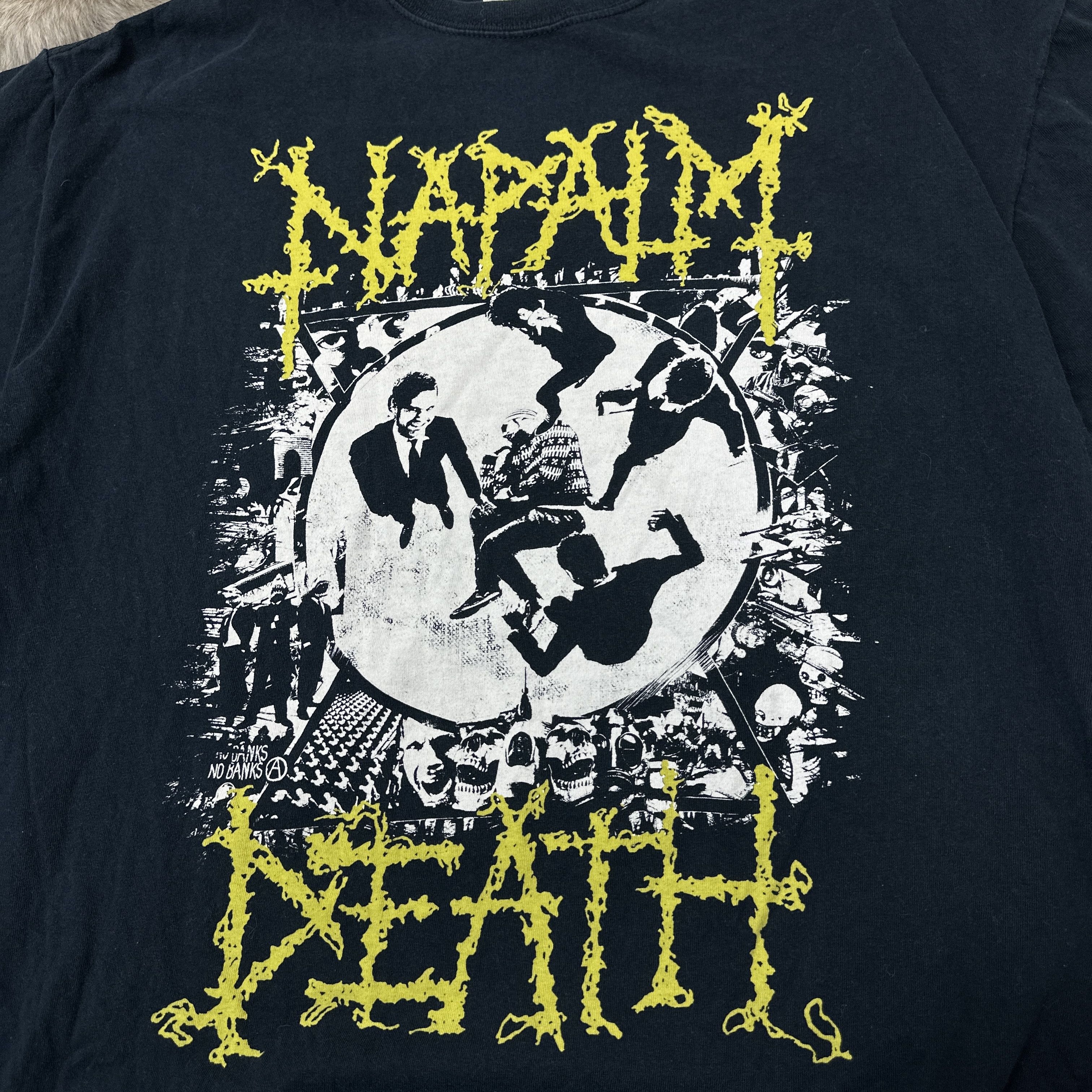 Vintage Vintage Punk Bandtee Napalm Death Oversize T-shirt 00s Size US XL / EU 56 / 4 - 2 Thumbnail