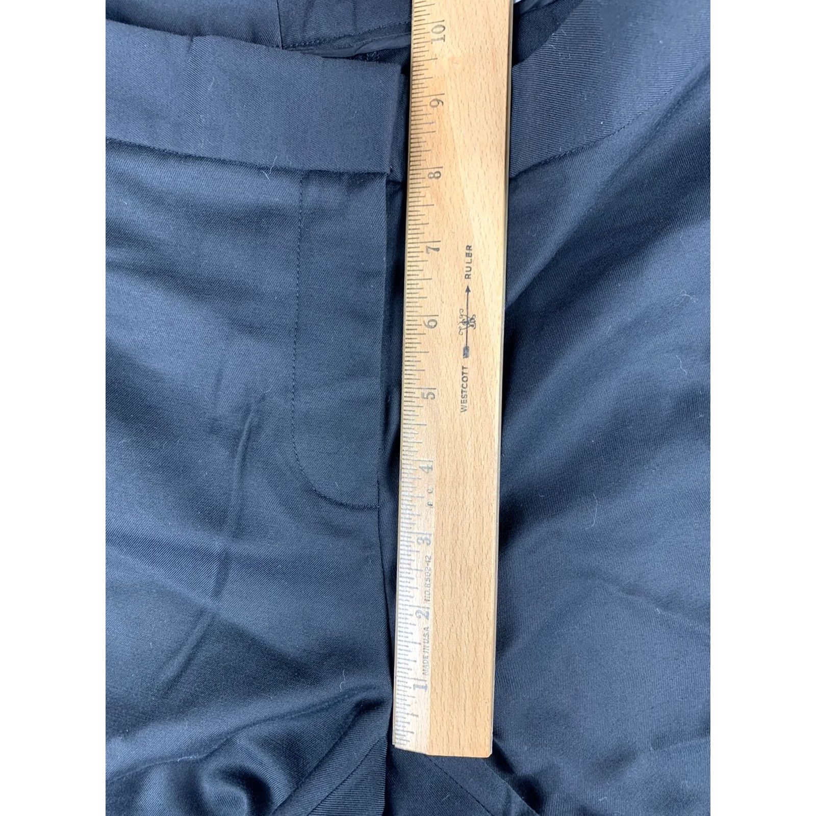 Vintage Classiques Entier Dress Pants Womens 6 Black Bootcut Flat Front 30x34 NWT Regular Dress Pants Women Womens Size 28" / US 6 / IT 42 - 3 Thumbnail