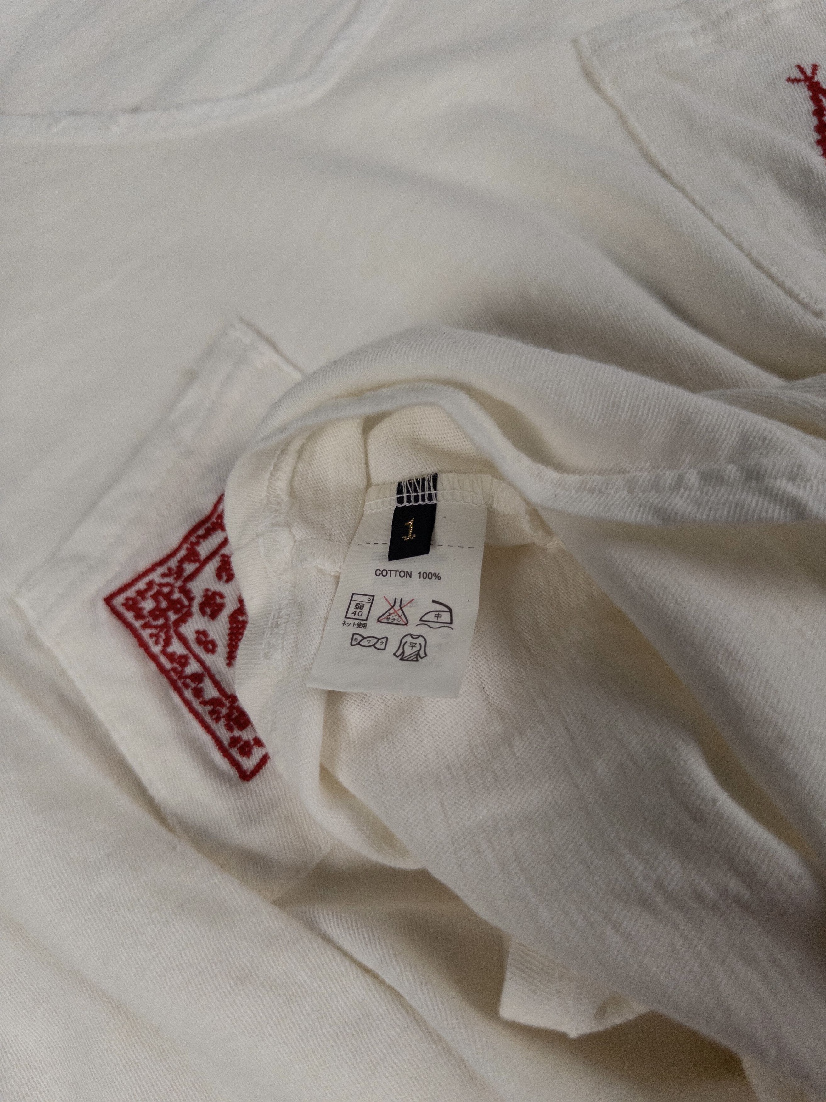 Kapital Rare Vintage Kapital White Embroidered Long Sleeve Tee Size US M / EU 48-50 / 2 - 8 Thumbnail
