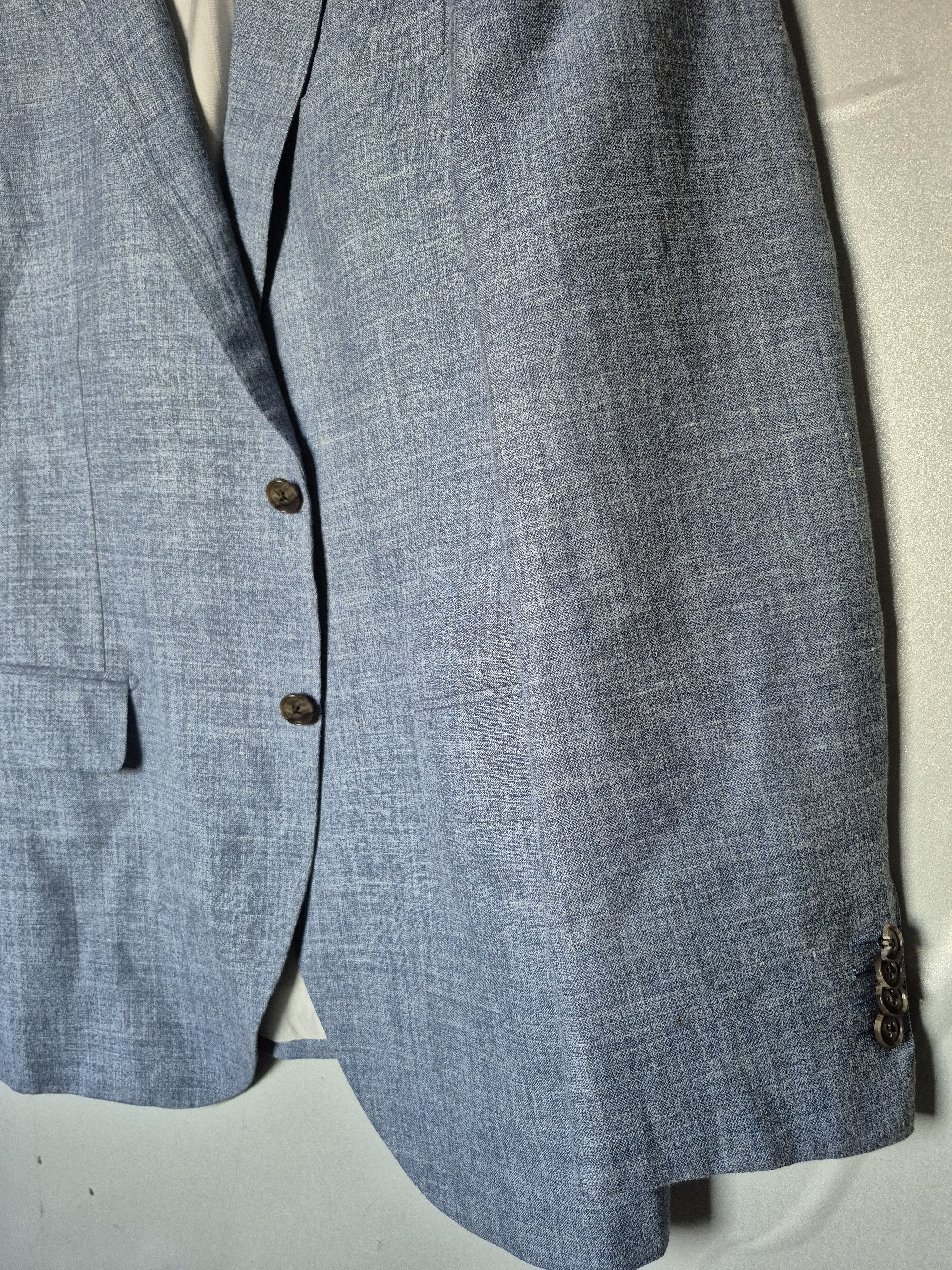 Suitsupply SUITSUPPLY Lazio Men's Suit Slim Blue Size EU 54 USA/UK44 Size 44R - 4 Thumbnail