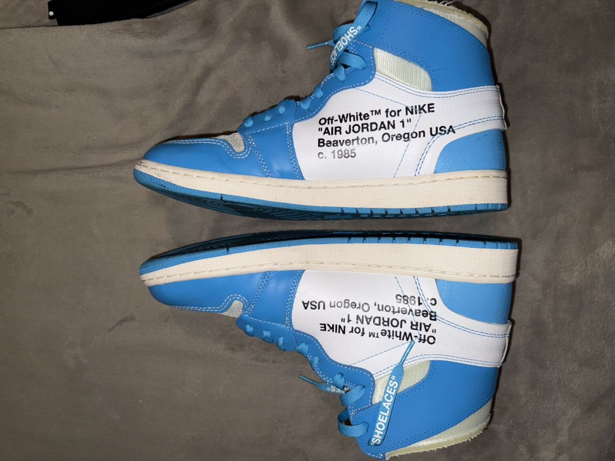 Jordan Brand × Off-White Off white Jordan UNC 1 Size US 12 / EU 45 - 3 Thumbnail