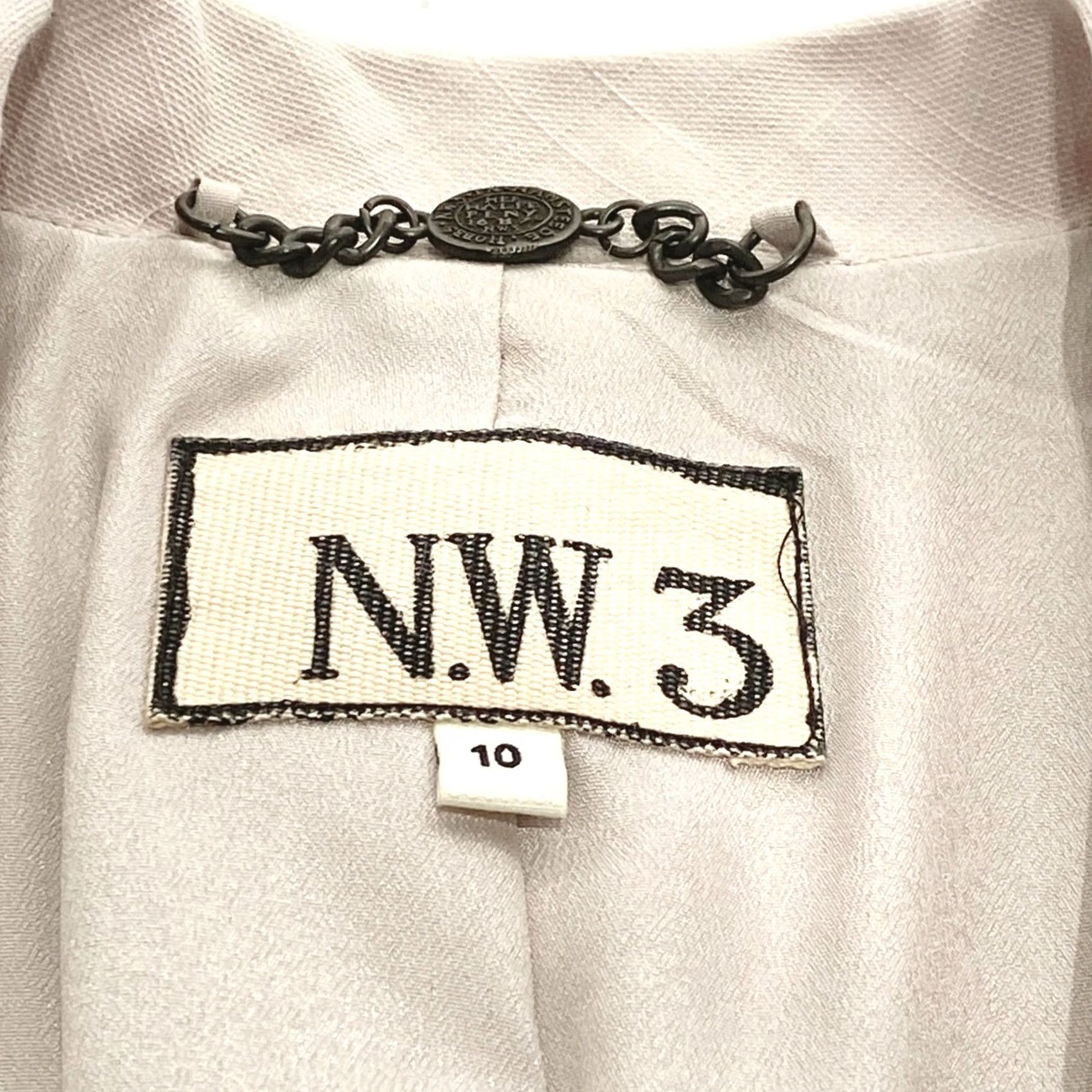 Vintage Hobbs Nw3 Blazer Jacket UK 10 Womens Very Pale Pink Tencel Material Blazer Jacket Size L / US 10 / IT 46 - 7 Thumbnail