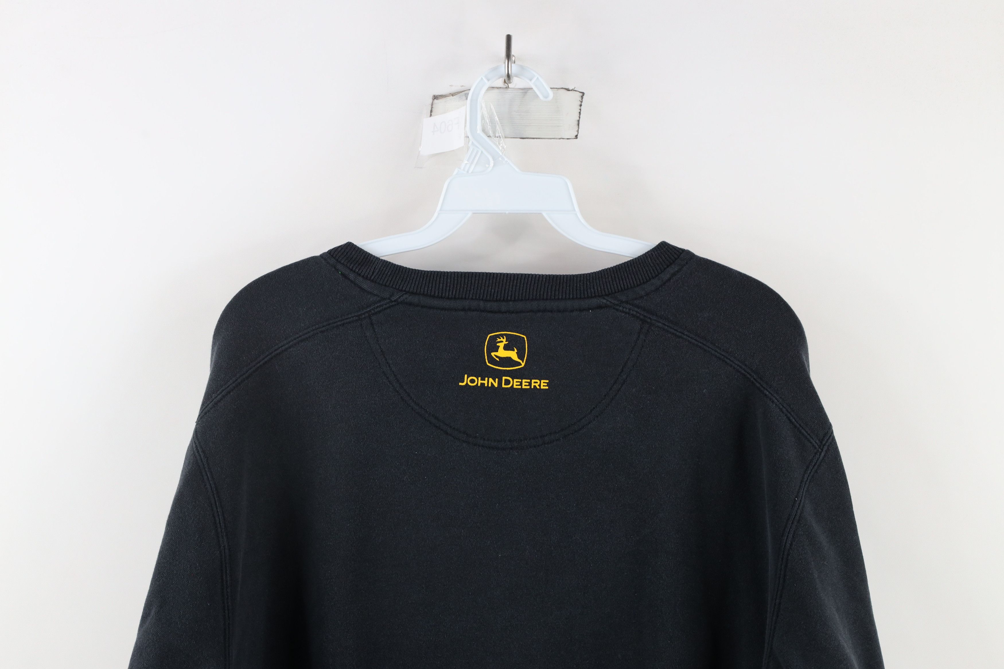 John Deere × Vintage Vintage John Deere Faded Spell Out Crewneck Sweatshirt Black Size US L / EU 52-54 / 3 - 7 Thumbnail