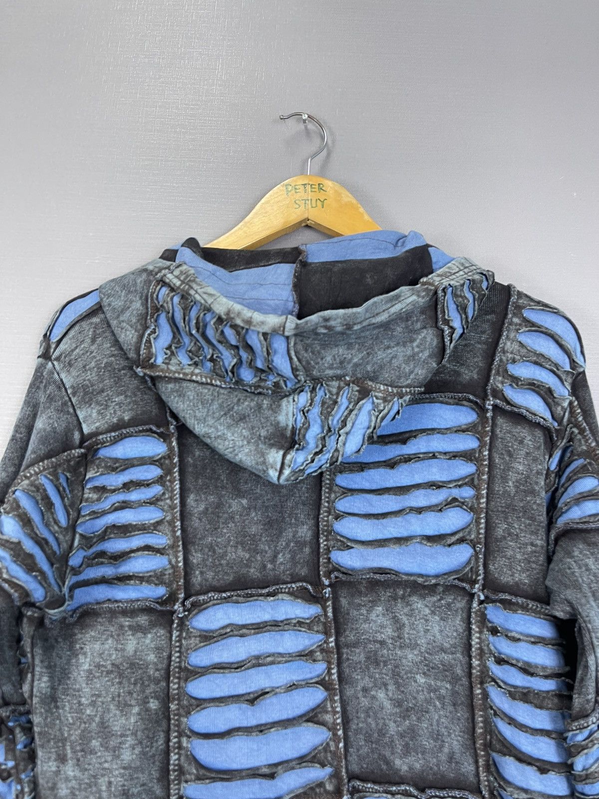 Vintage Vintage patchwork hoodie Size US L / EU 52-54 / 3 - 10 Thumbnail