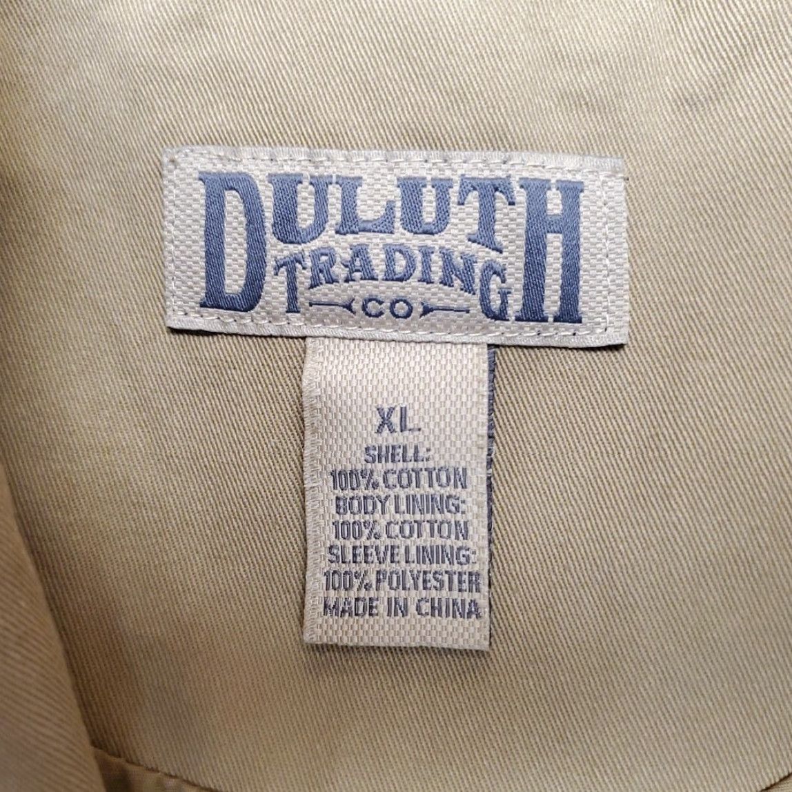 Vintage Duluth Trading Jacket Mens XL Brown Twill Overcoat Coat Outdoor Travel Ulith Presentation Safari? Size US XL / EU 56 / 4 - 4 Thumbnail