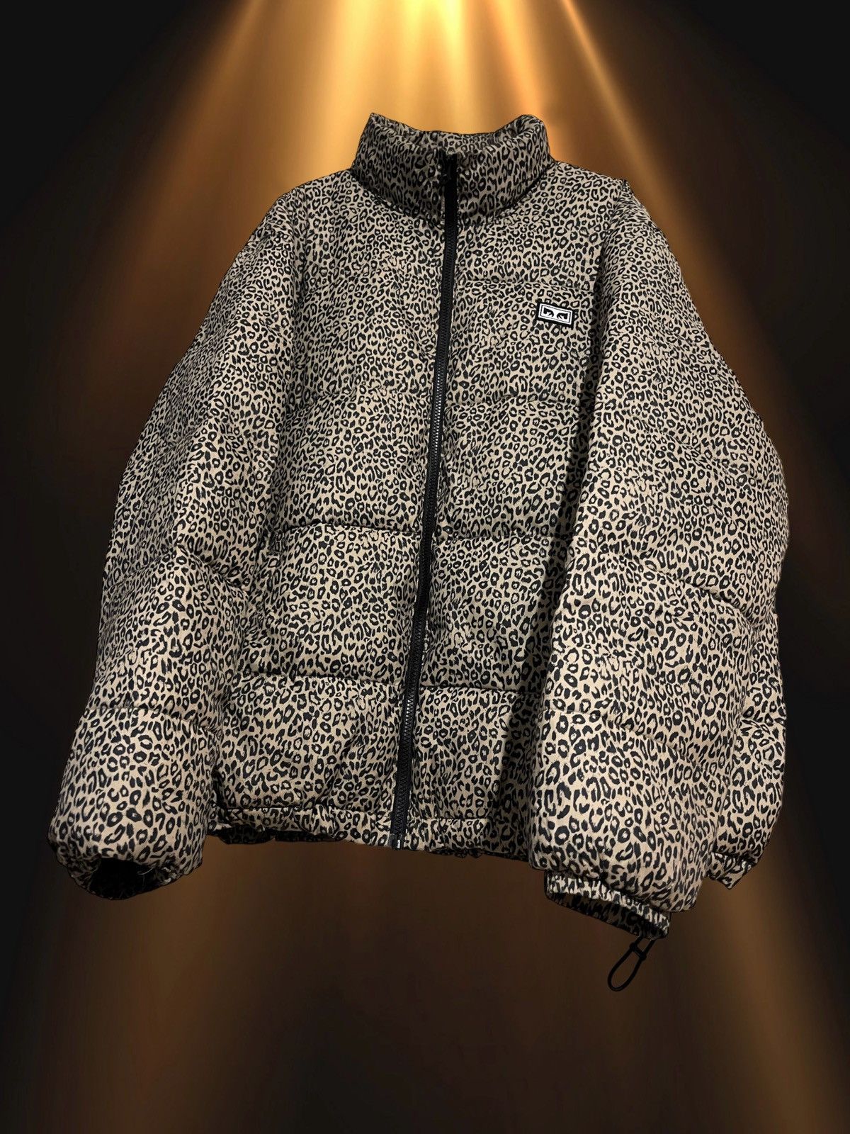 Obey Obey Bouncer Khaki Leopard Puffer Jacket Grailed