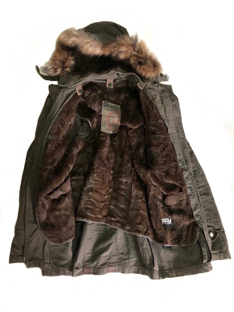 If Six Was Nine × KMRii × PPFM PPFM Yellow Riot Racoon Fur Parkas Jacket Size US M / EU 48-50 / 2 - 3 Thumbnail