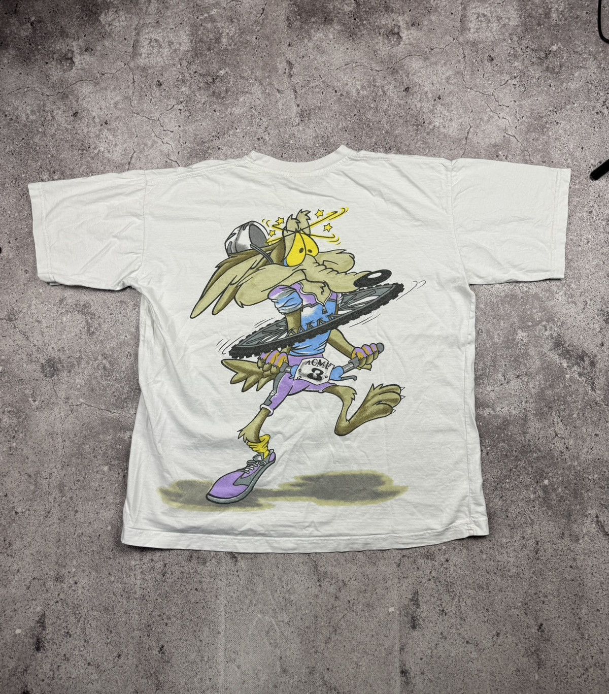 Cartoon Network Vintage 00’s Coyote Double Side Big Print T-Shirt Cartoon Size US M / EU 48-50 / 2 - 1 Thumbnail