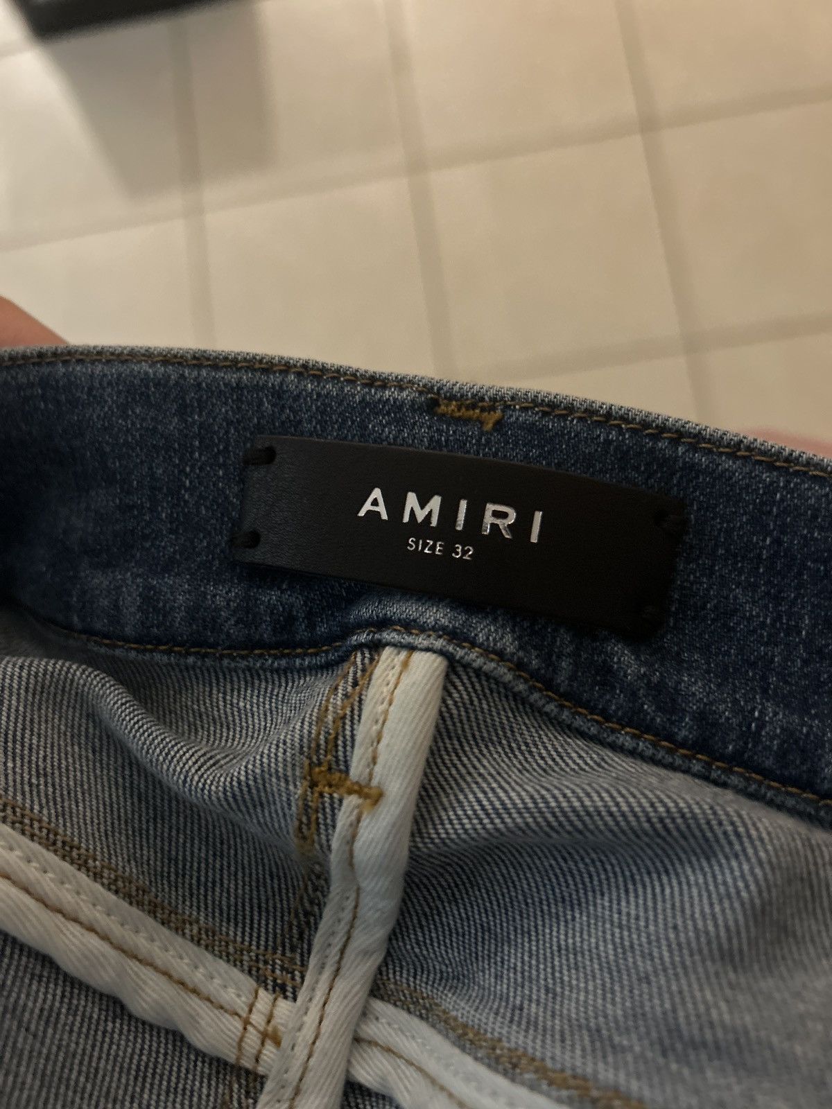 Amiri Amiri Rosebowl Stack Jeans - Blue Size US 32 / EU 48 - 11 Thumbnail