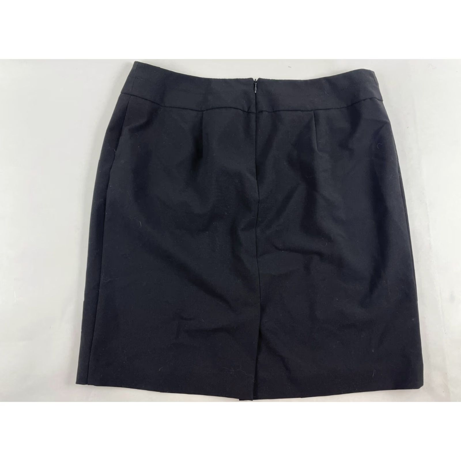 George George Skirt Women Size 14 Black Knee Length Back Zip Straight & Pencil Cut Modern Business Formal Travel Womens Size 36" / US 14 / IT 50 - 2 Thumbnail