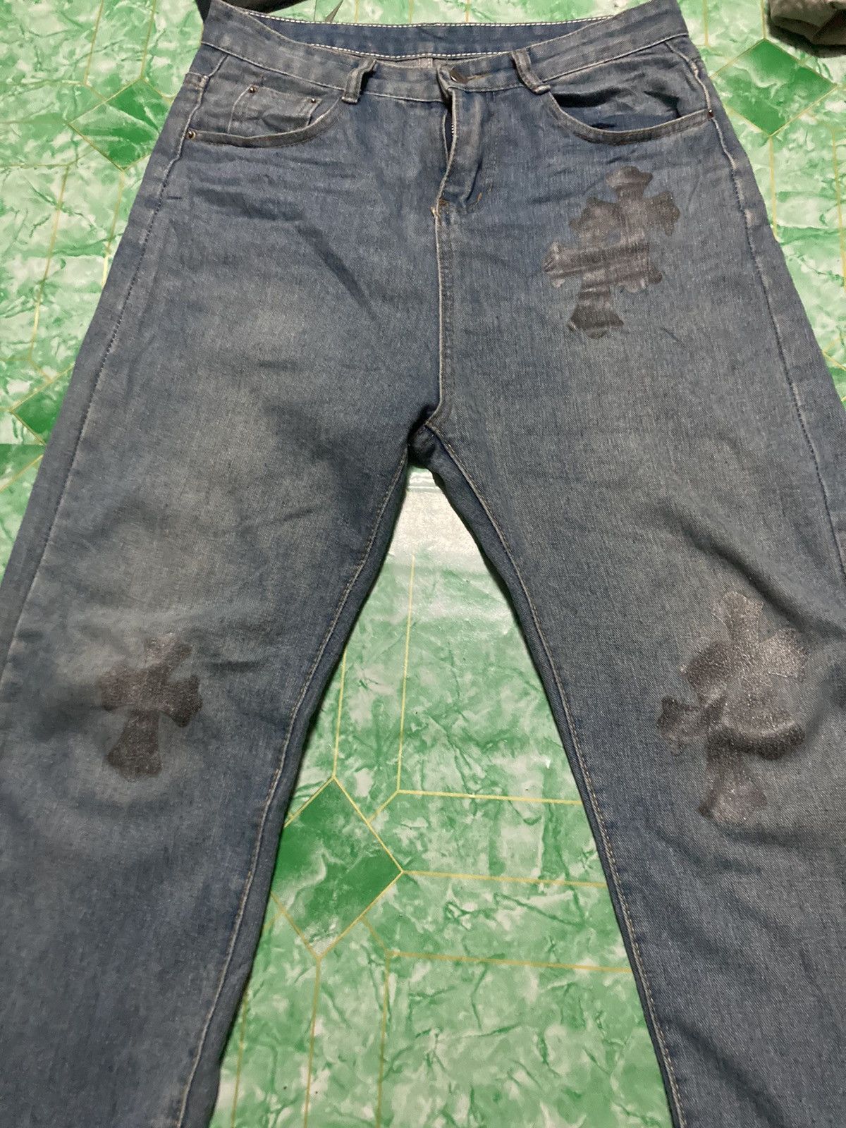 Japanese Brand × Jean Vintage Jeans Falmer Meritage Pattern Chrome Hand Size US 30 / EU 46 - 3 Thumbnail