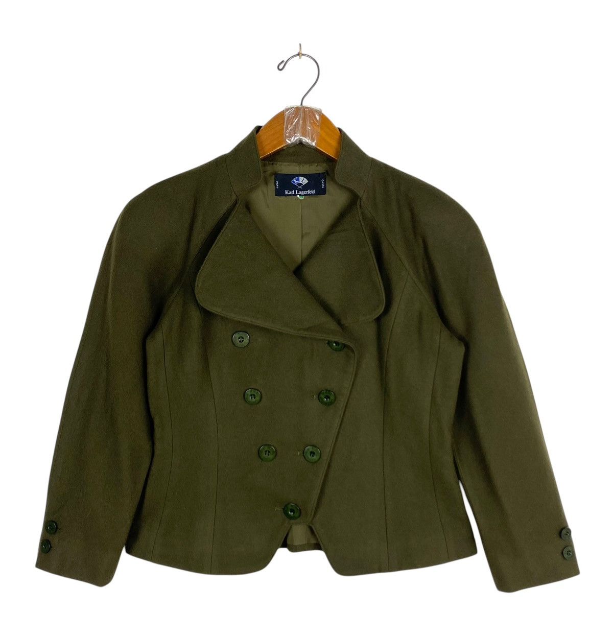 Karl Lagerfeld Karl Lagerfeld Double-Breasted Military Style Peplum Blazer Size S / US 4 / IT 40 - 1 Thumbnail
