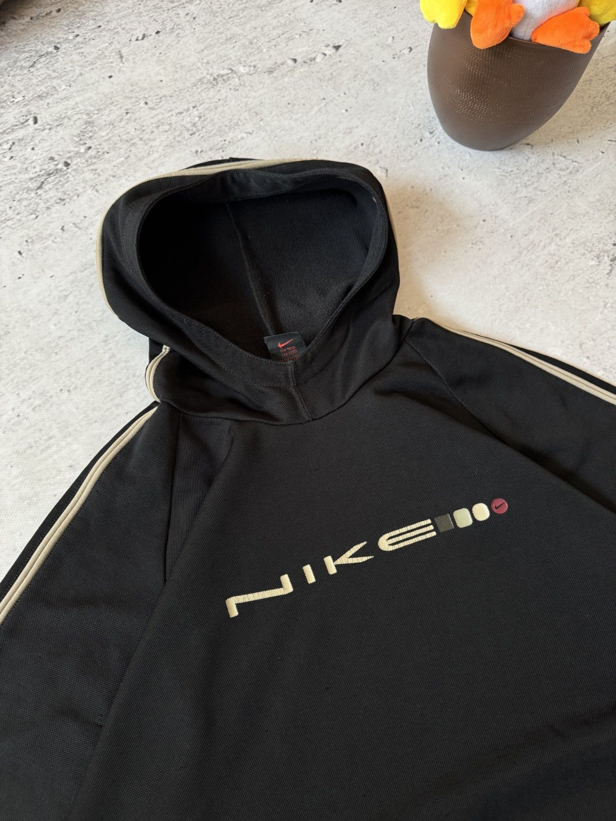 Nike × Vintage NIKE VINTAGE 00s y2k OVERSIZE BAGGY ZIP HOODIE CENTER LOGO Size US L / EU 52-54 / 3 - 3 Thumbnail