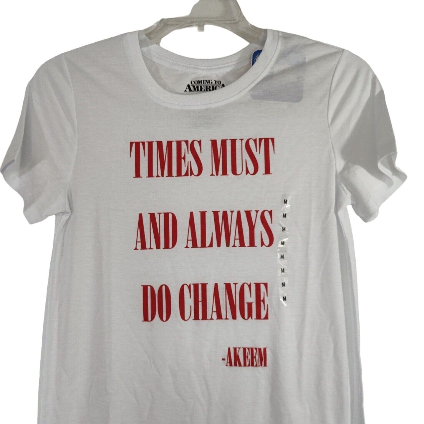 Other Coming To America White Red Graphic T-Shirt Women Size M Size M / US 6-8 / IT 42-44 - 1 Thumbnail