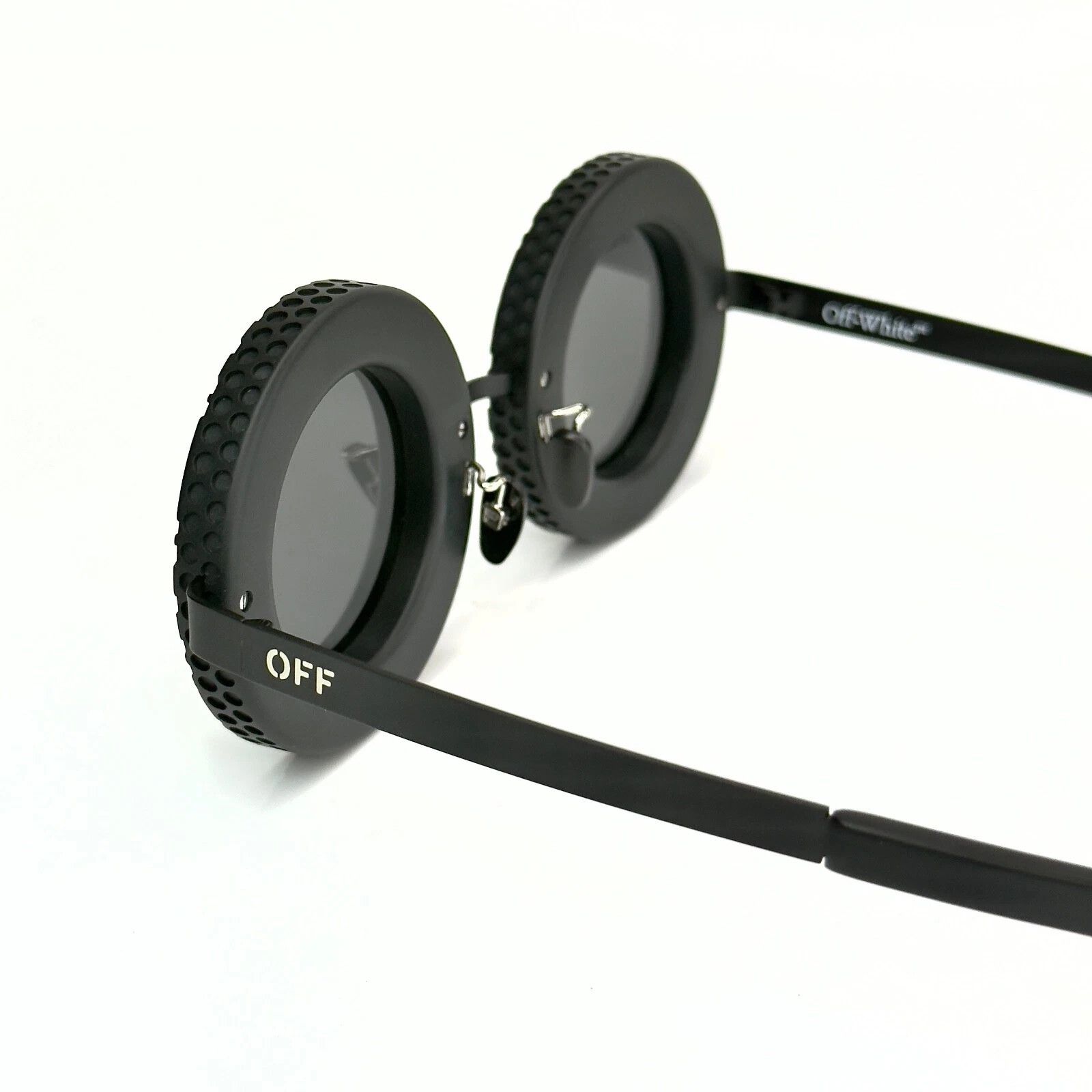 Off-White OFF-WHITE 100 OERI100 Black CHICAGO Round Bold Sunglasses Size ONE SIZE - 8 Thumbnail