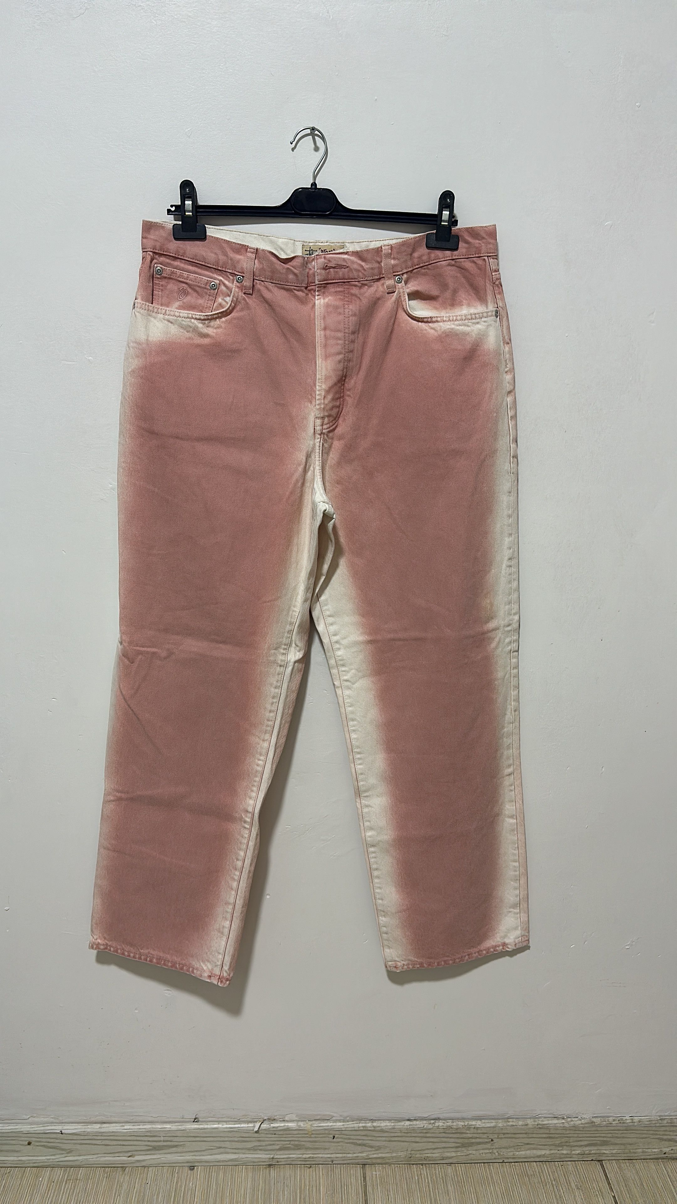 Stussy × Vintage Stussy Spray Dye Big OL' Jeans 