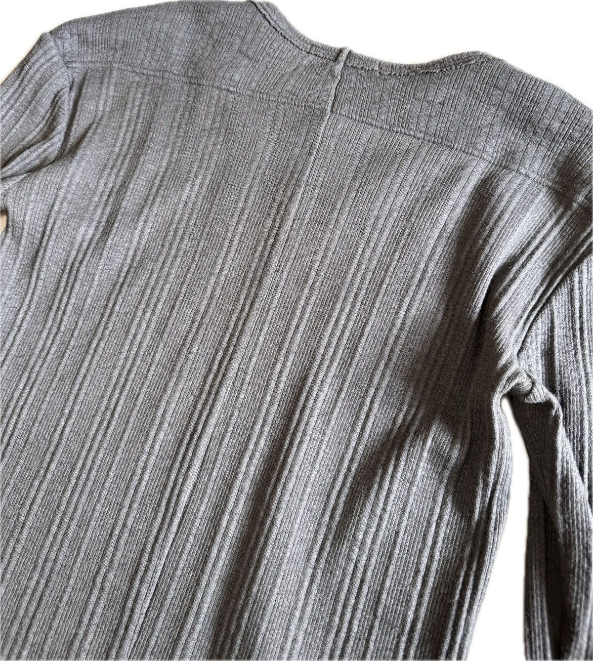The Viridi-anne the viridi-anne Coated 3/4 sleeve rib cutsew t-shirt Size US M / EU 48-50 / 2 - 6 Thumbnail