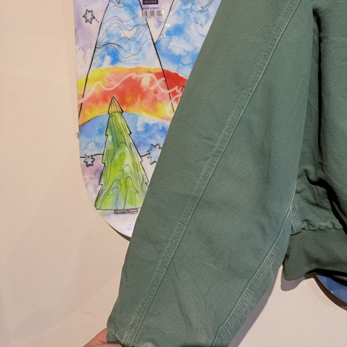 Carhartt Vtg 90s Carhartt Santa Fe Cactus Green JS1158 Tribal aztec Size US L / EU 52-54 / 3 - 6 Thumbnail