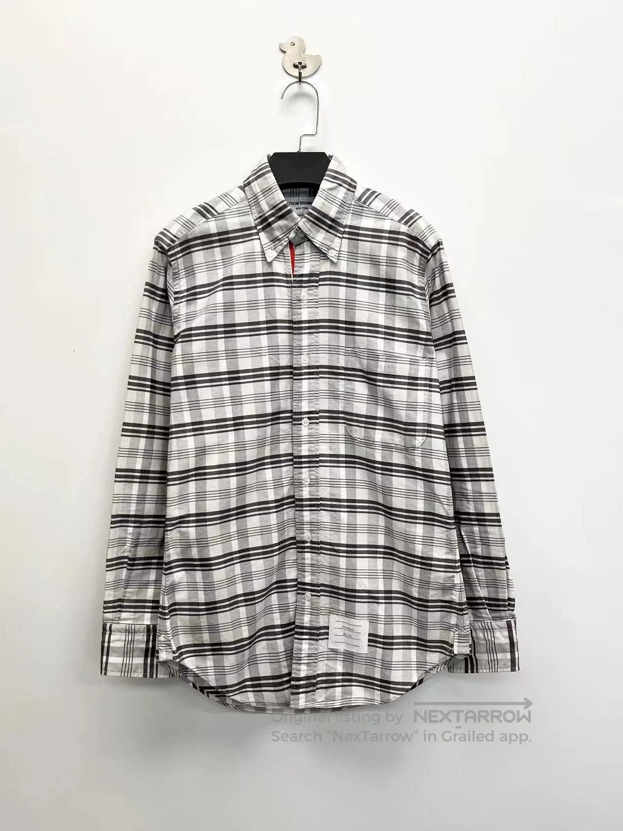 Thom Browne thom browne gray and white check shirt. Size US S / EU 44-46 / 1 - 1 Thumbnail