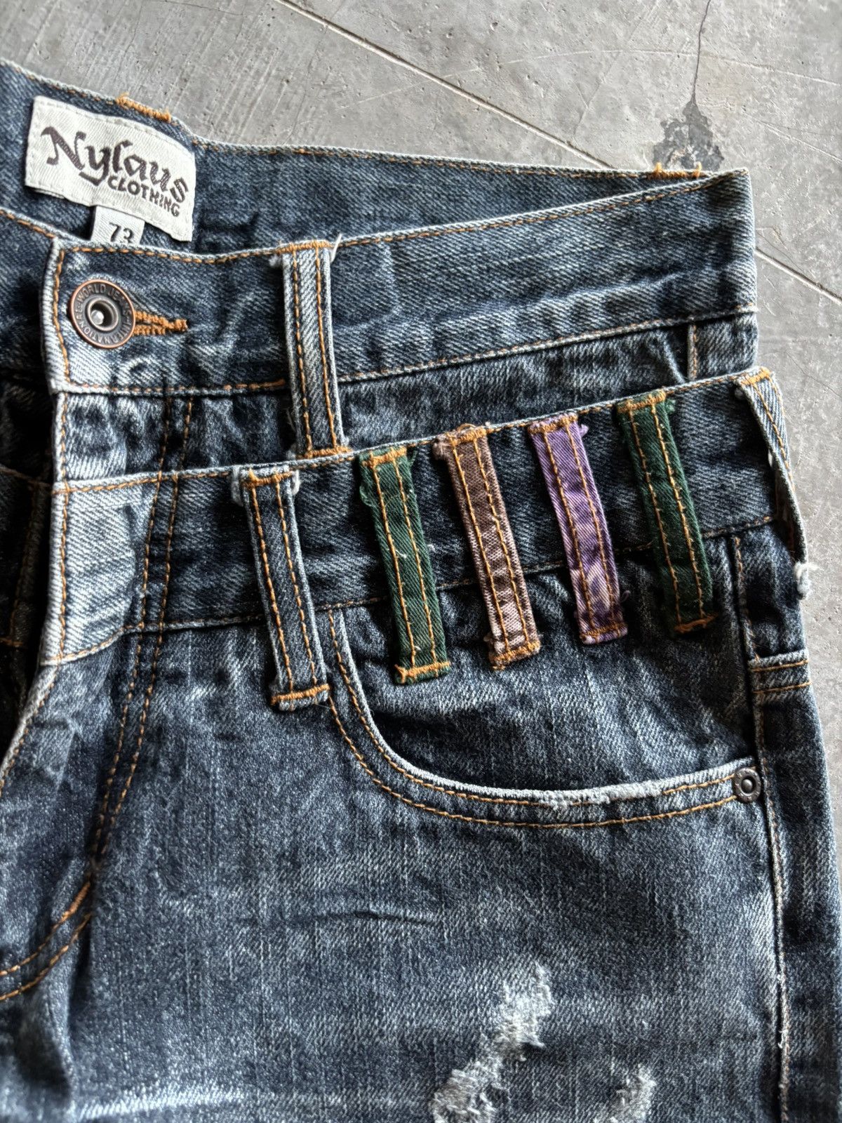Hysteric Glamour NYLAUS doublewaist ppfm style japanese denim distressed fade Size US 28 / EU 44 - 7 Thumbnail