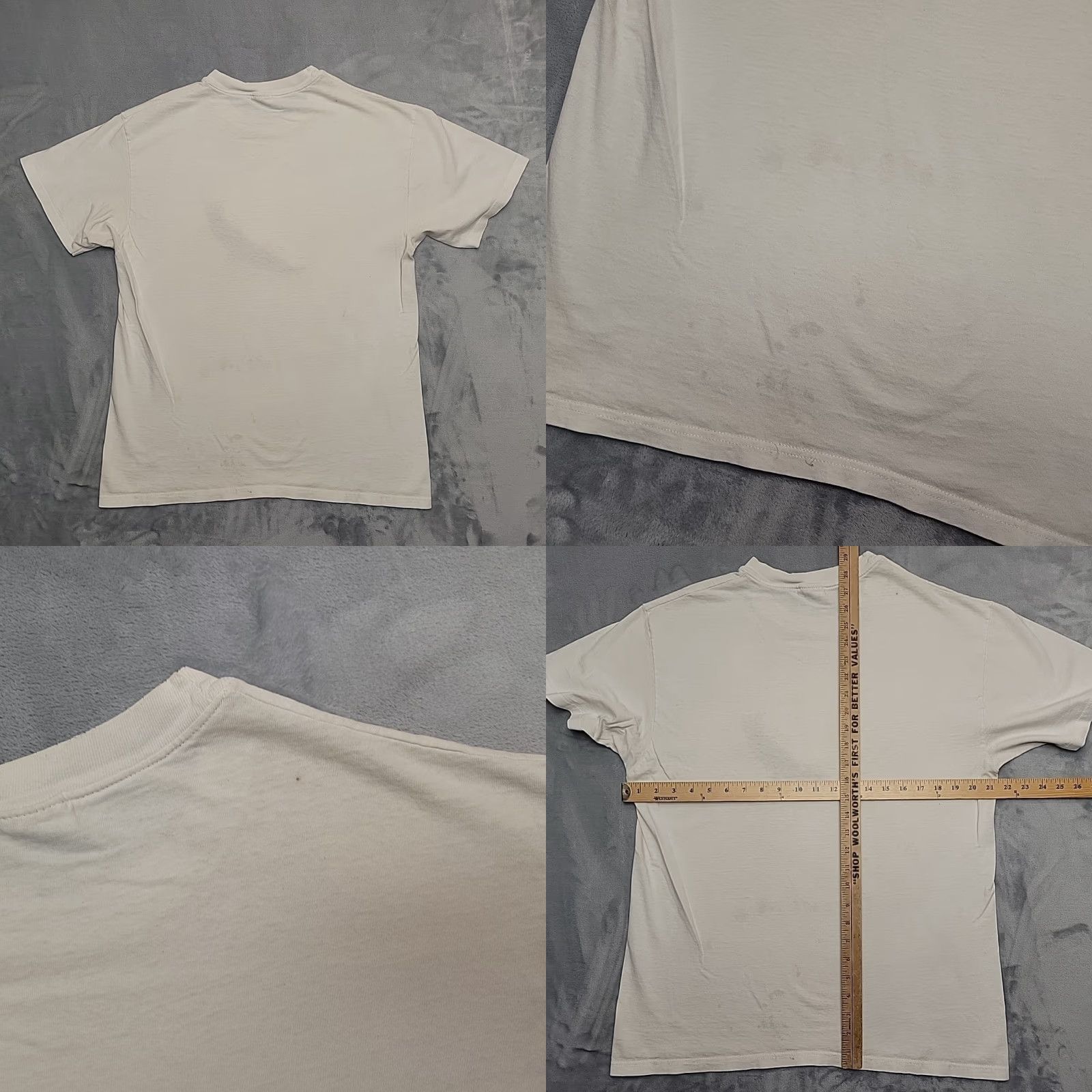 Vintage VTG Nature Shirt Adult L White Embroidered Bald Eagle Single Stitch Made in USA Shirt Mens White Bald Eagle 90s USA Vintage Size US L / EU 52-54 / 3 - 9 Thumbnail