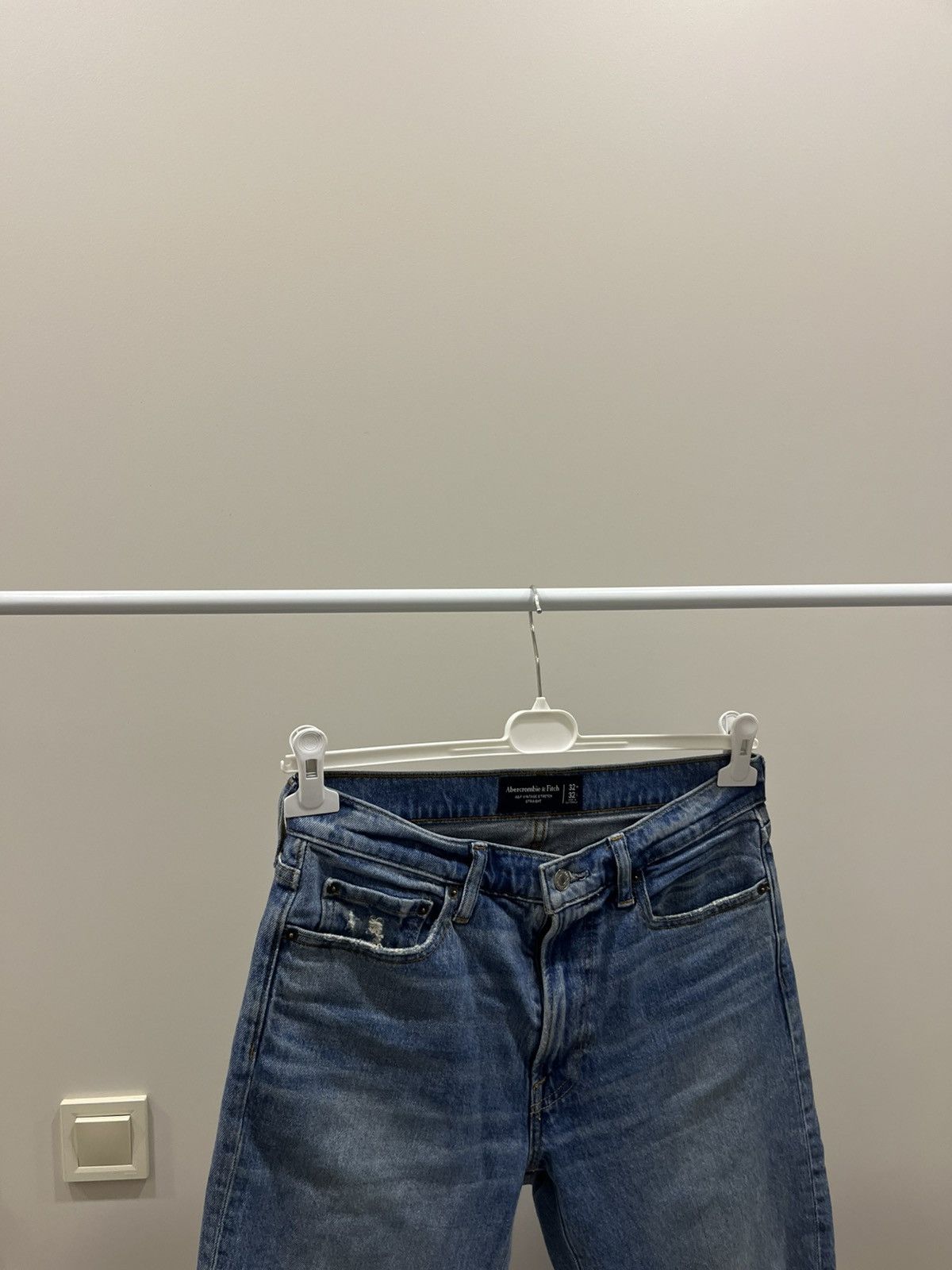 If Six Was Nine Vintage Abercrombie Jeans Loose Fit Y2K Blue Straight Size US 32 / EU 48 - 2 Thumbnail