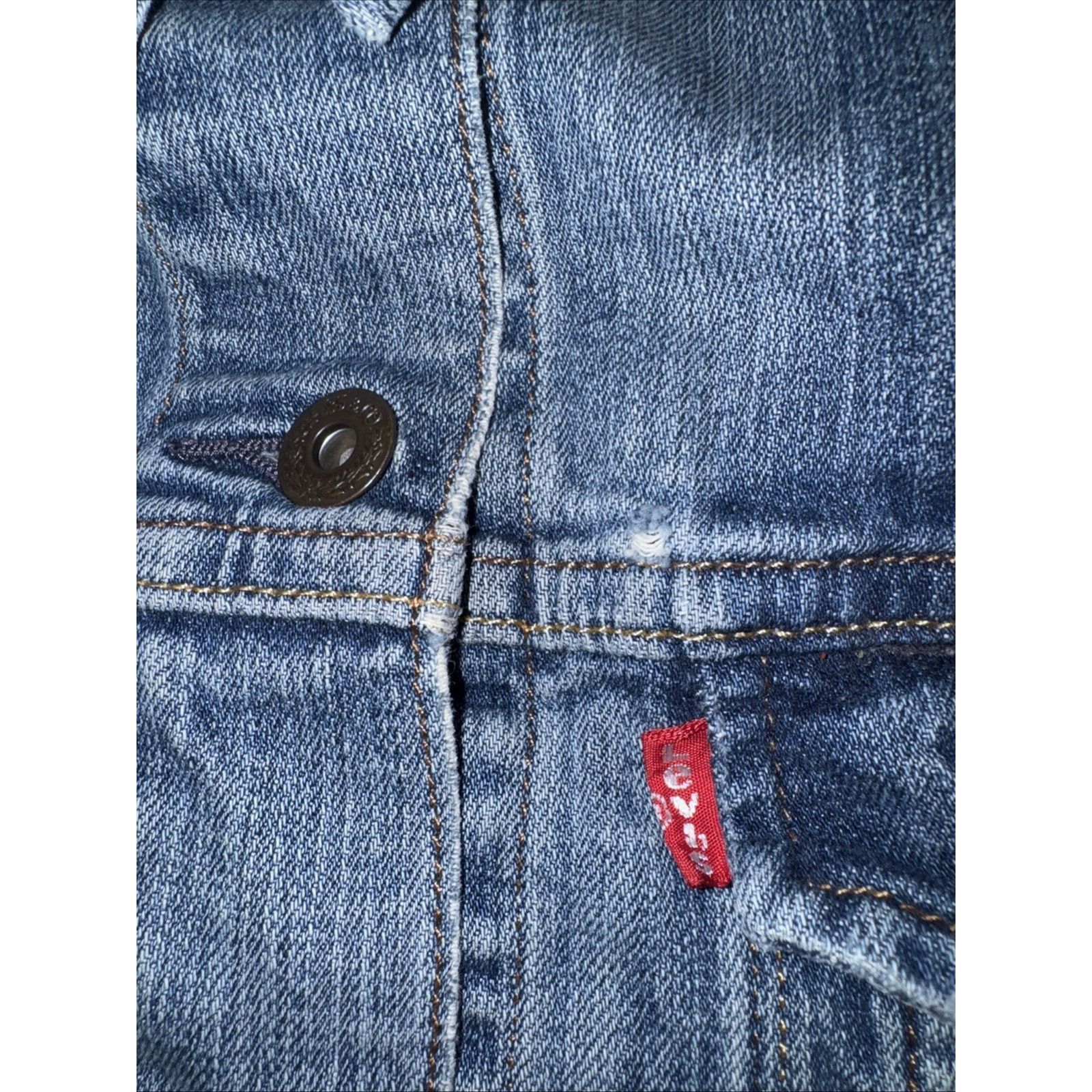 Levi's × Vintage Women’s Levi’s San Francisco Denim Trucker Jacket Blue L Size L / US 10 / IT 46 - 3 Thumbnail