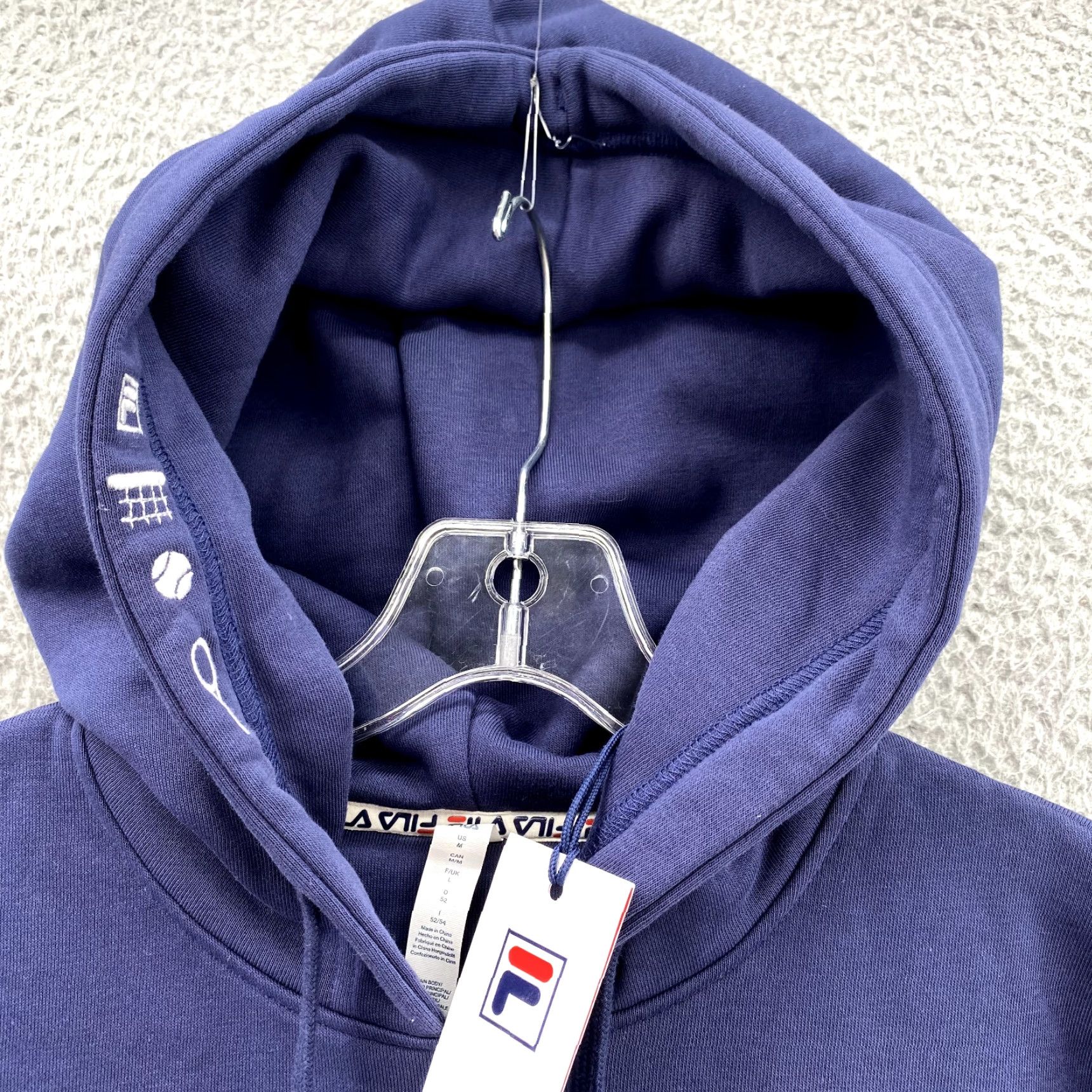 Fila Fila Men's Sweatshirt Hoodie Blue Medium Pullover Tenniscore SAMPLE Sweater NEW Size US M / EU 48-50 / 2 - 7 Thumbnail
