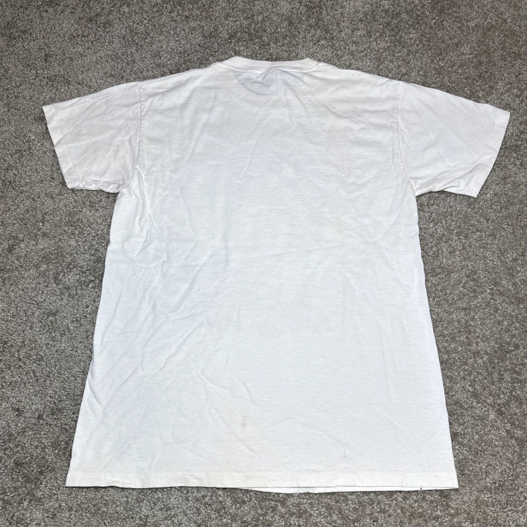 Delta VINTAGE 90s Fairy Princess Harp Violin Angels Flower White T-Shirt Adult Medium Size US M / EU 48-50 / 2 - 8 Thumbnail