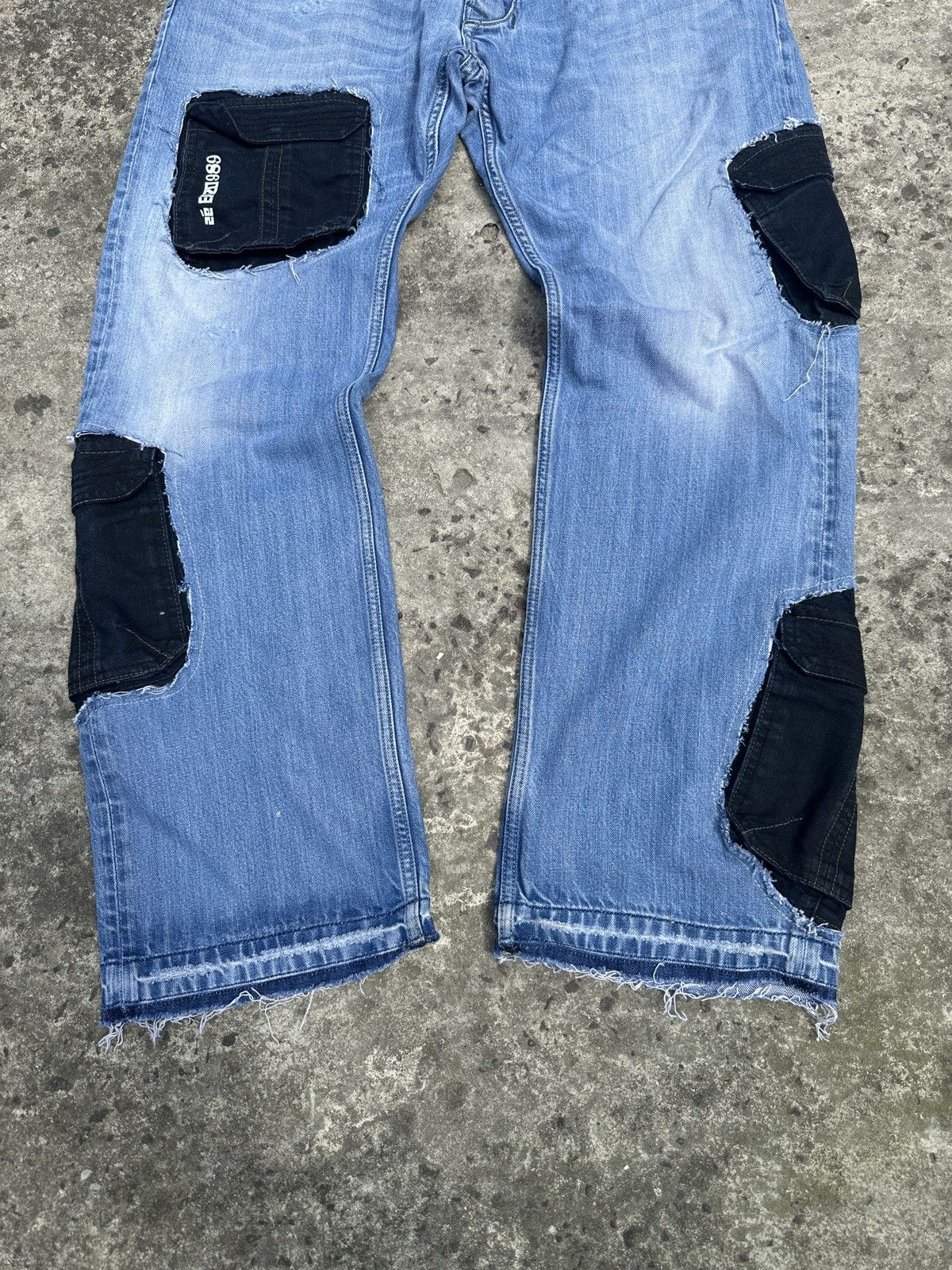 Diesel Y2K Vintage Diesel Custom Cargo Jeans Streetwear Style USA Size US 36 / EU 52 - 2 Thumbnail