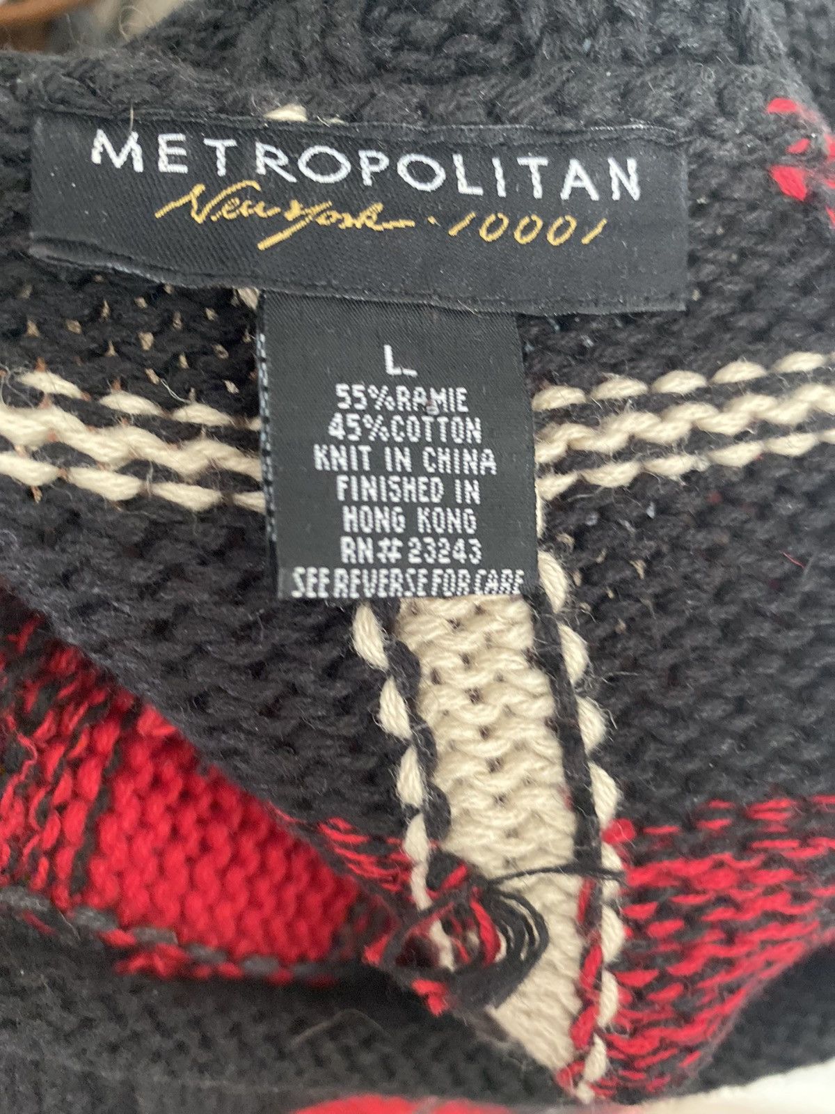 Other METROPOLITAN NEW YORK 10001 THICK KNIT PULLOVER SWEATER Size L / US 10 / IT 46 - 8 Thumbnail