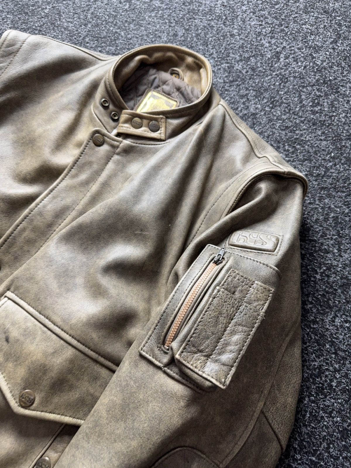 Genuine Leather iXS Leather Jacket Distressed Brown Biker Moto Archive Size US L / EU 52-54 / 3 - 5 Thumbnail