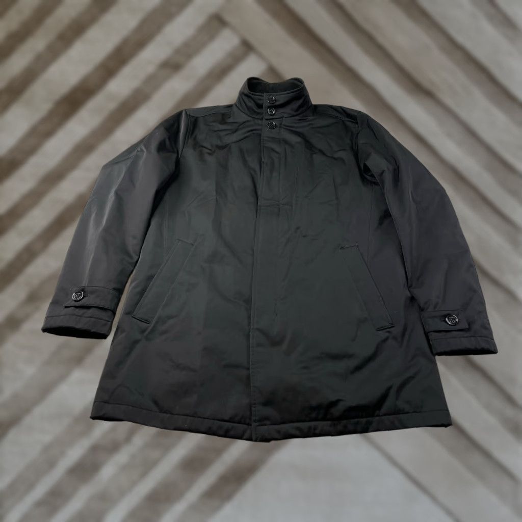 Hugo Boss HUGO BOSS Carson1 Coat 46R Black Polyester Water Repellent Trench Jacket Men Regular Car Coat Winter Fall Jacket Coat Size US S / EU 44-46 / 1 - 1 Thumbnail