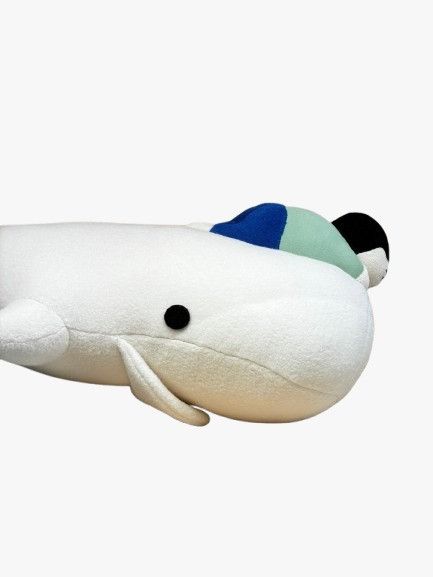 Loewe o1in1g0426 Size: OS / Whale Stuffed Toy in Soft White Size ONE SIZE - 3 Thumbnail