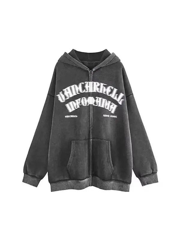 Other Face Graphic Bleached Full Zip Hoodie Size US L / EU 52-54 / 3 - 5 Thumbnail