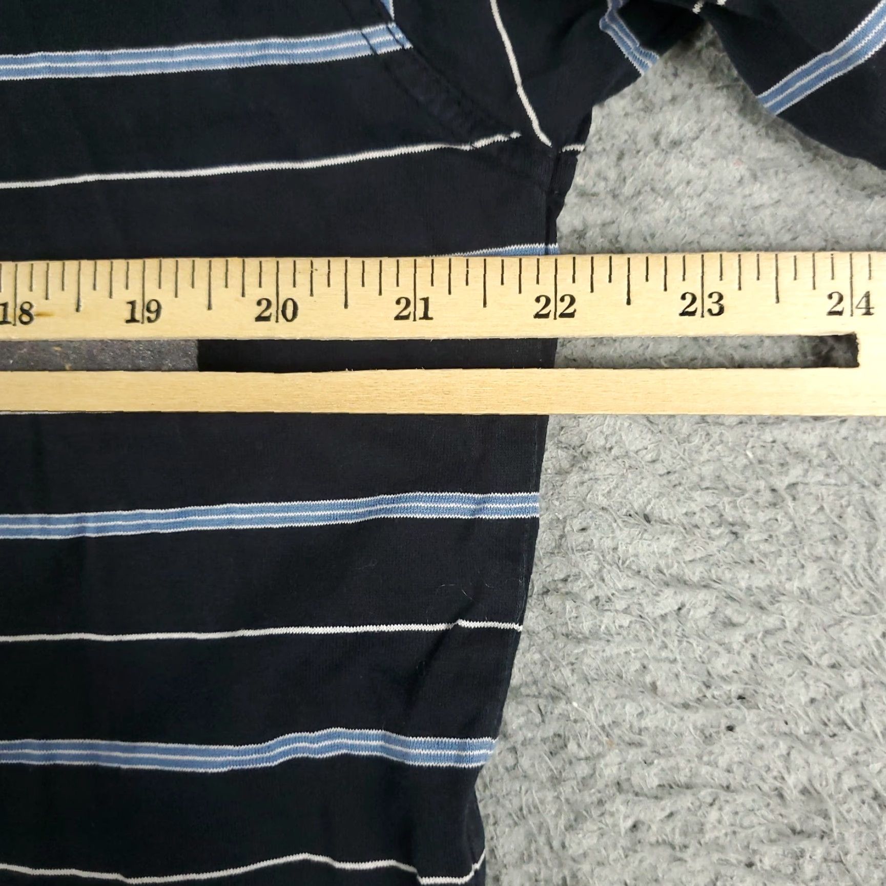 Vintage Greg Norman Polo Shirt Men's Medium Blue Striped Cotton Short Sleeve Button-Down Casual Sports Mens Size US M / EU 48-50 / 2 - 6 Thumbnail