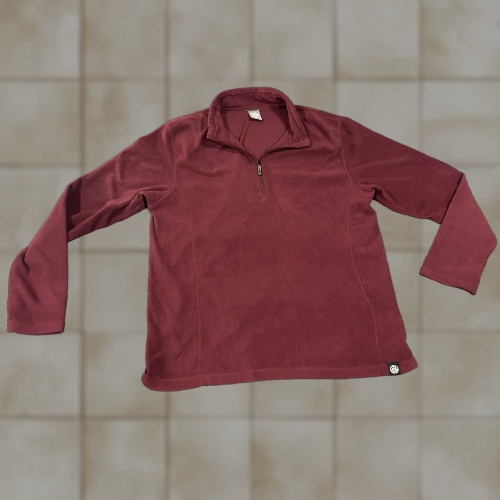 Vintage REI Co-op Fleece Pullover Mens L Red 1/4 Zip Long Sleeve Hiking Outdoor Shirt Size US L / EU 52-54 / 3 - 1 Thumbnail